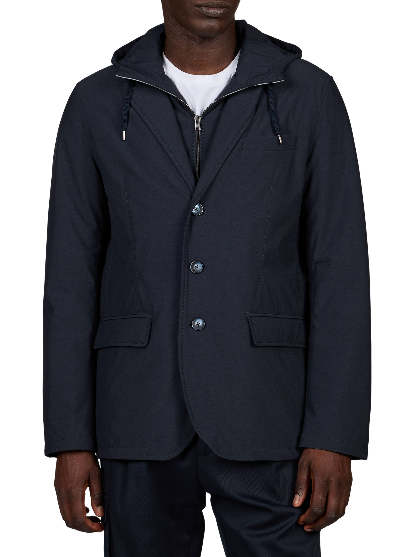 Blazer 2-in-1 met verwijderbare overlay HERNO Blauw