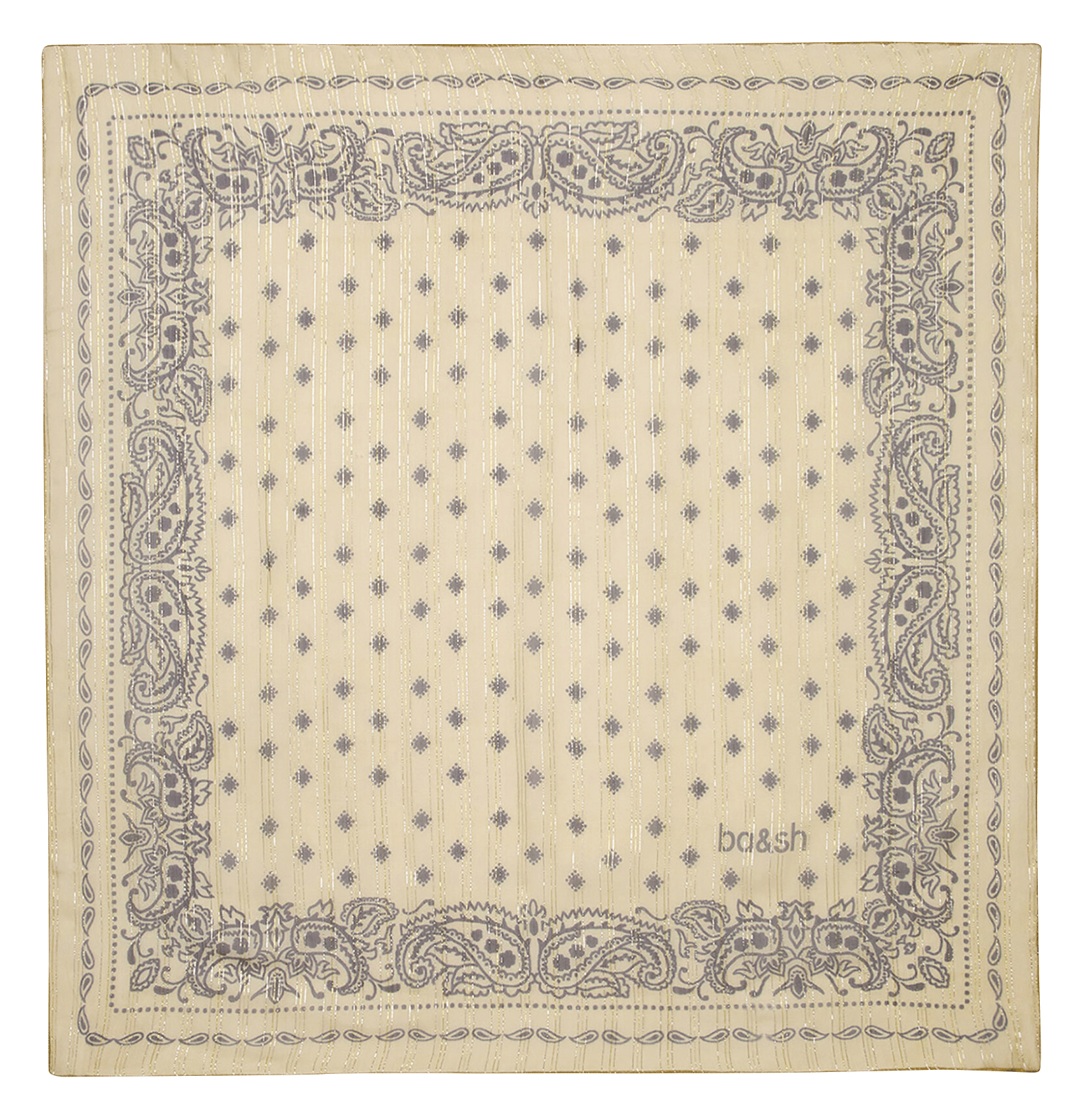Foulard carré imprimé saria BA&SH Beige