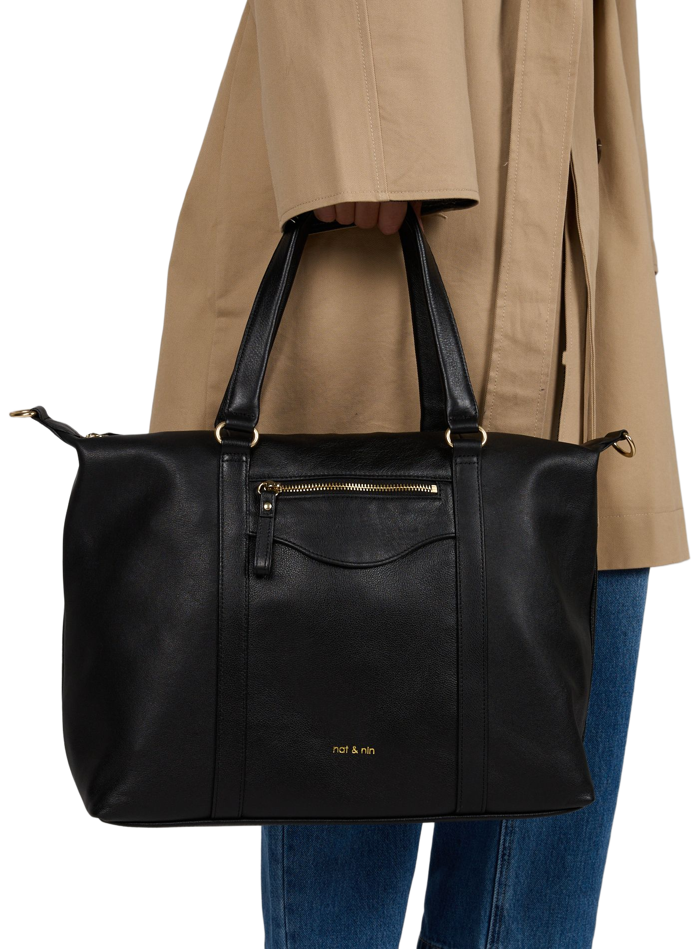 Thylane leather shoulder bag | Black NAT & NIN Women