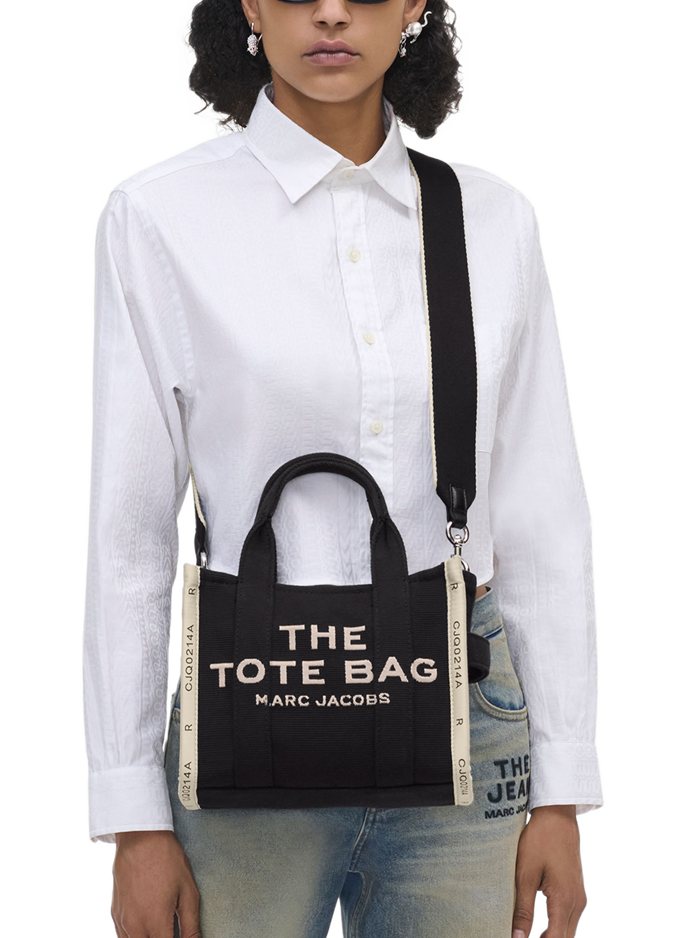 Sac cabas The Jacquard Small Tote Bag MARC JACOBS Noir