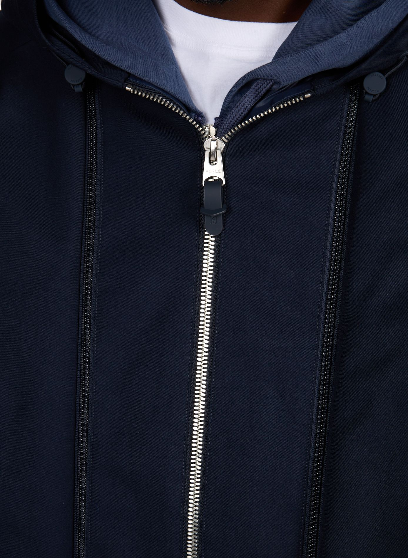 Lightweight Hooded Alec Coat MACKAGE Blue