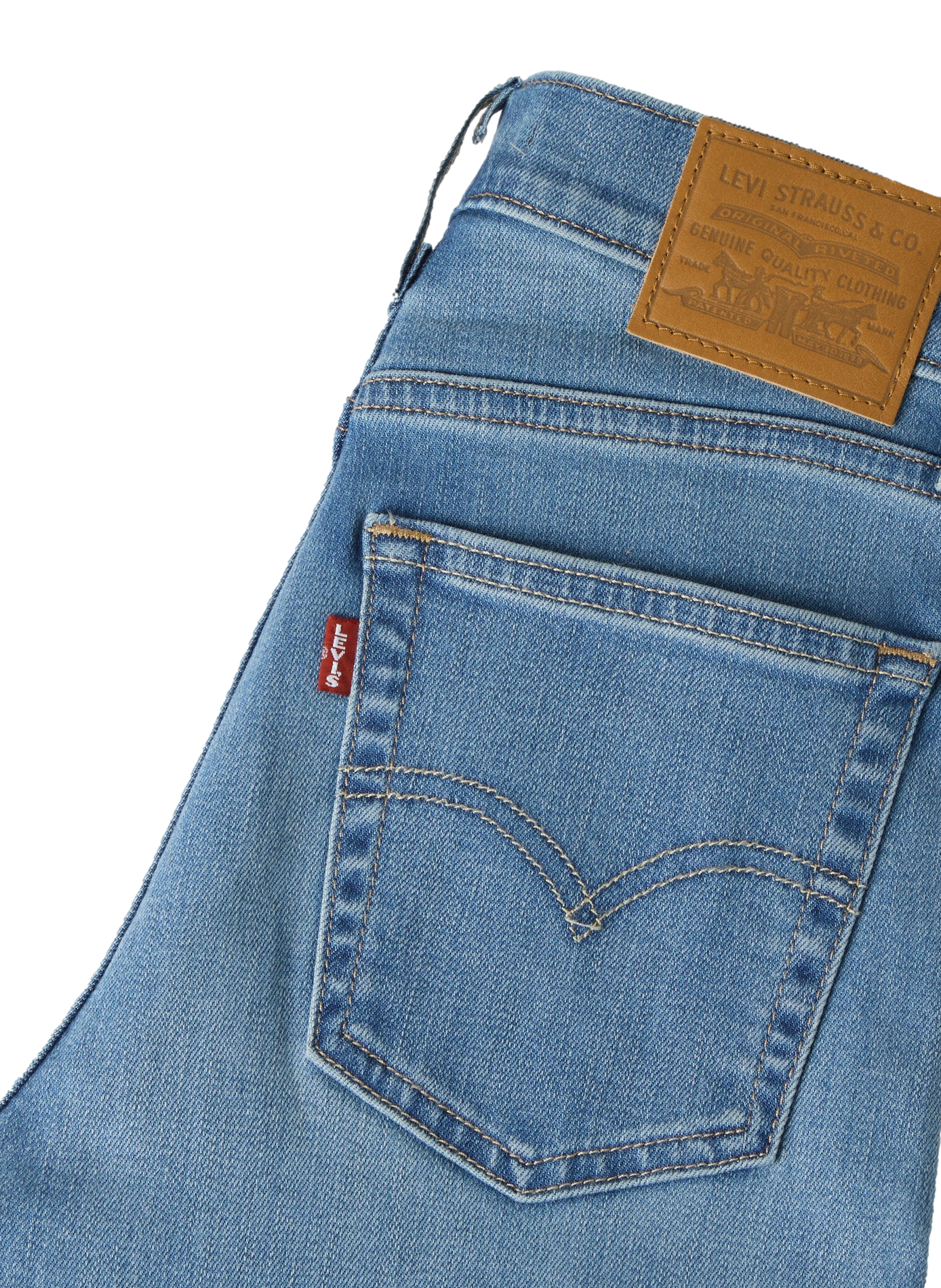 Gerade geschnittene blaue Jeans aus Baumwolle LEVI'S Blau