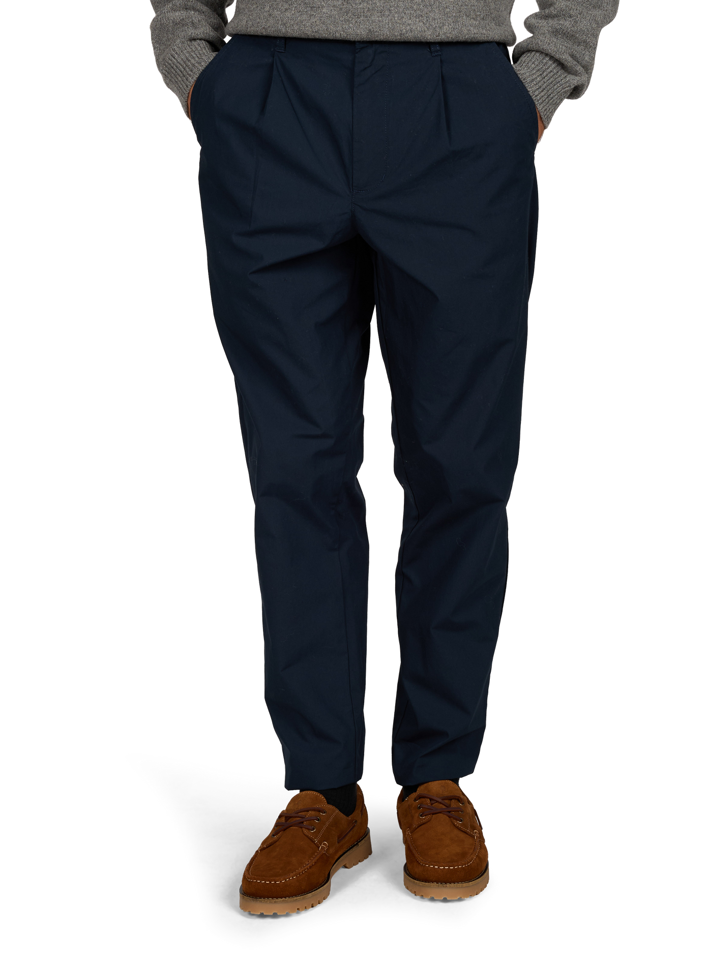 Pantalon chino slim en coton MINIMUM Bleu