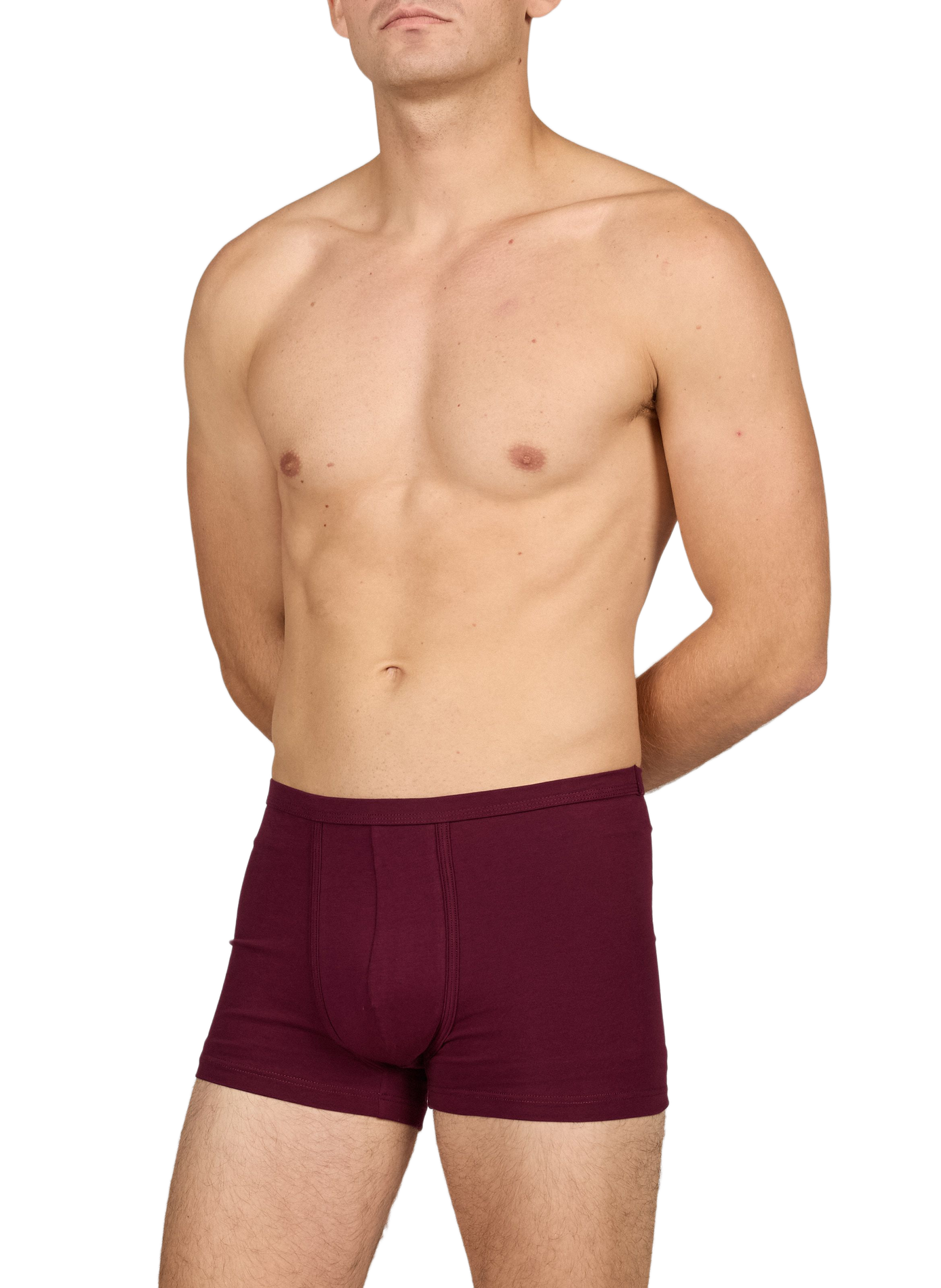 Plain straight-cut boxer shorts AU PRINTEMPS PARIS Red