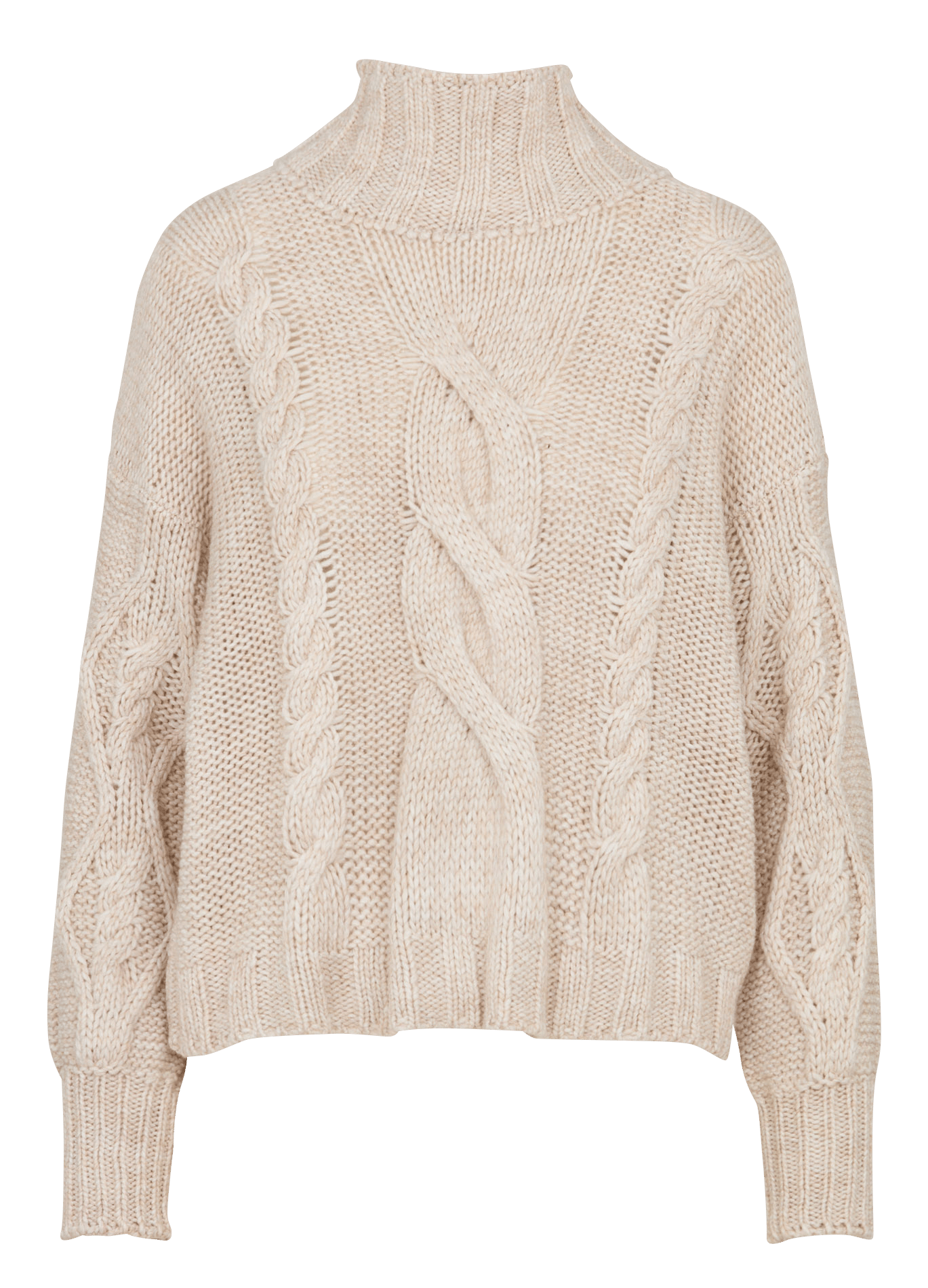 Trui van gemengde wolbrei LA FEE MARABOUTEE Beige