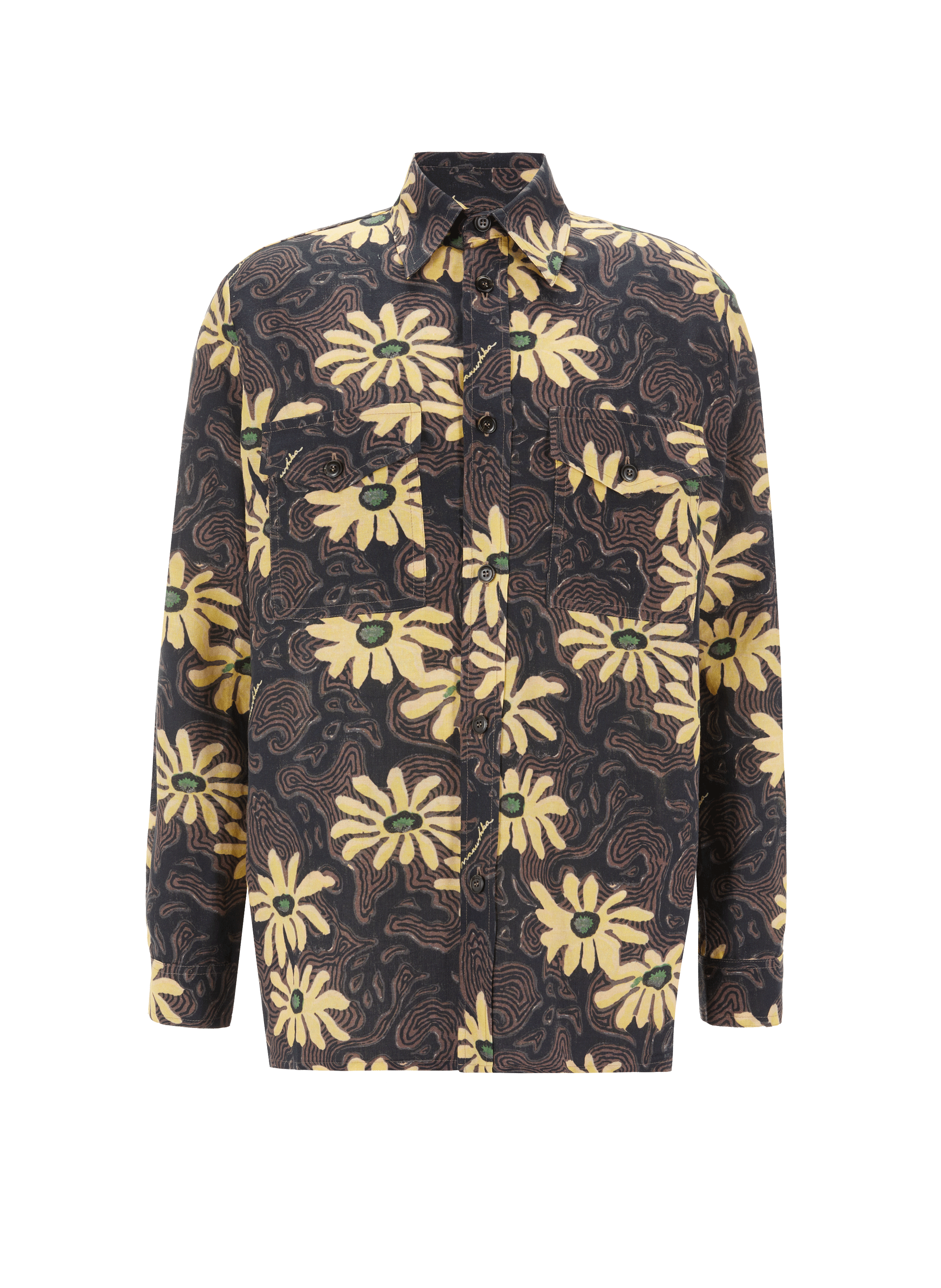 Chemise Zander en coton et lin mélangés