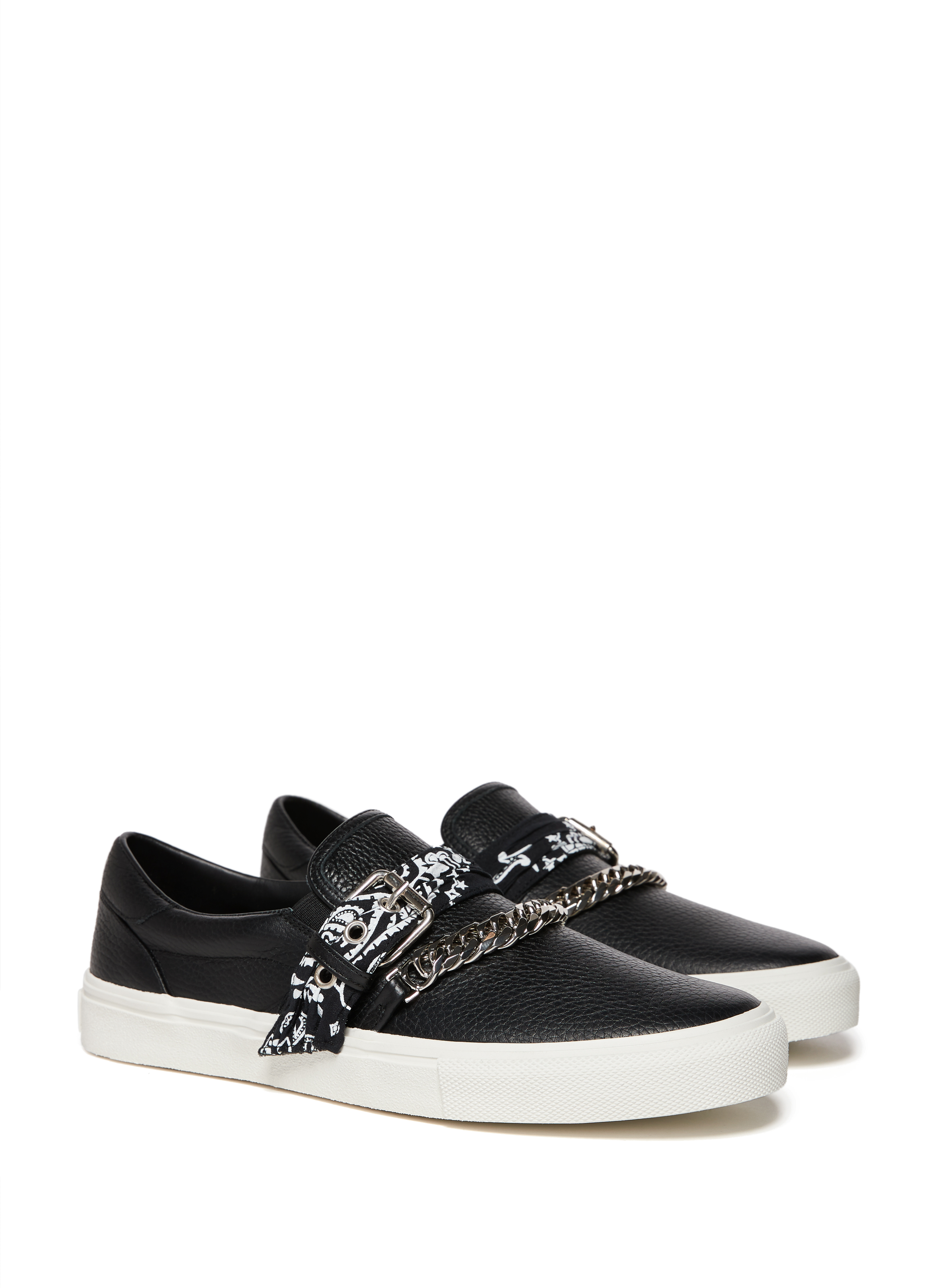 Slip on Bandana Chain en cuir