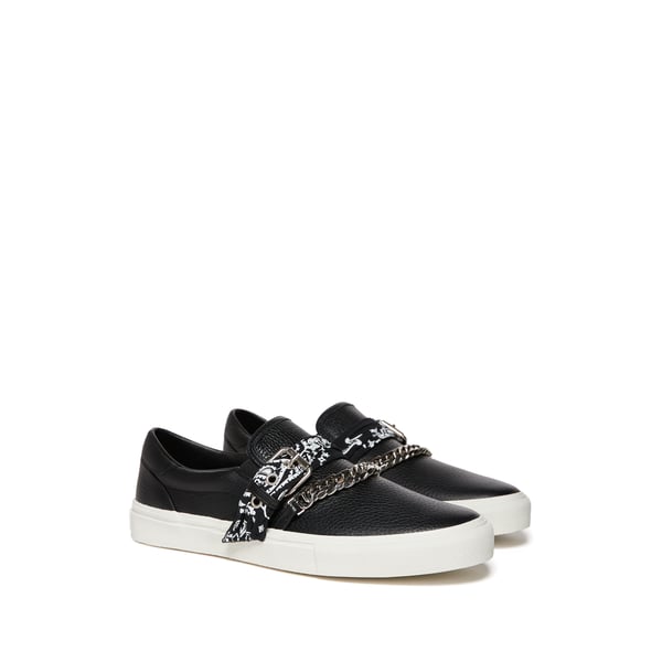 Slip on Bandana Chain en cuir