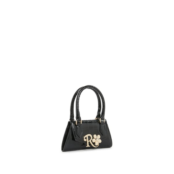 Mini sac bandoulière en cuir embossé croco