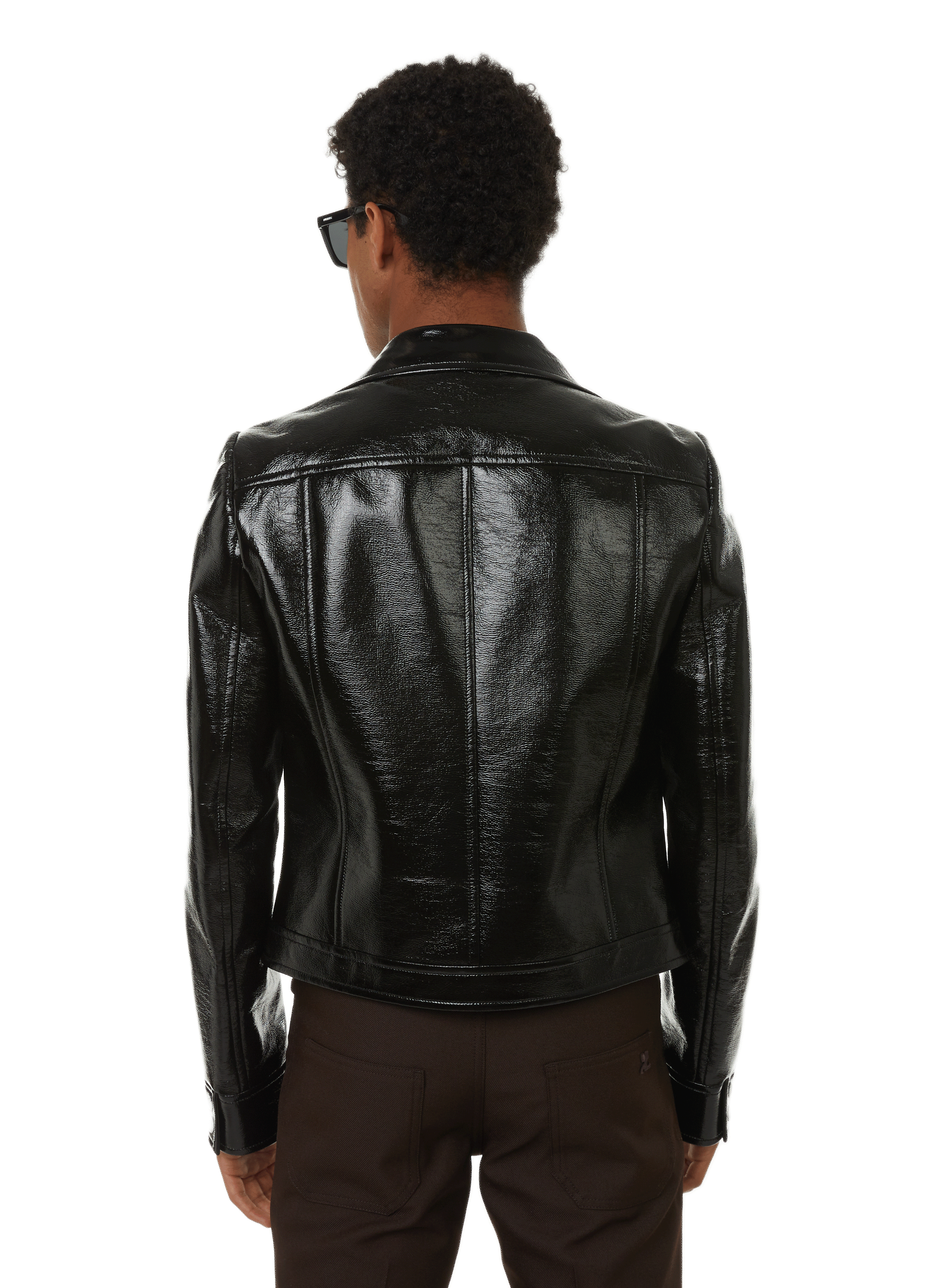 Iconic patent jacket COURRÈGES Black