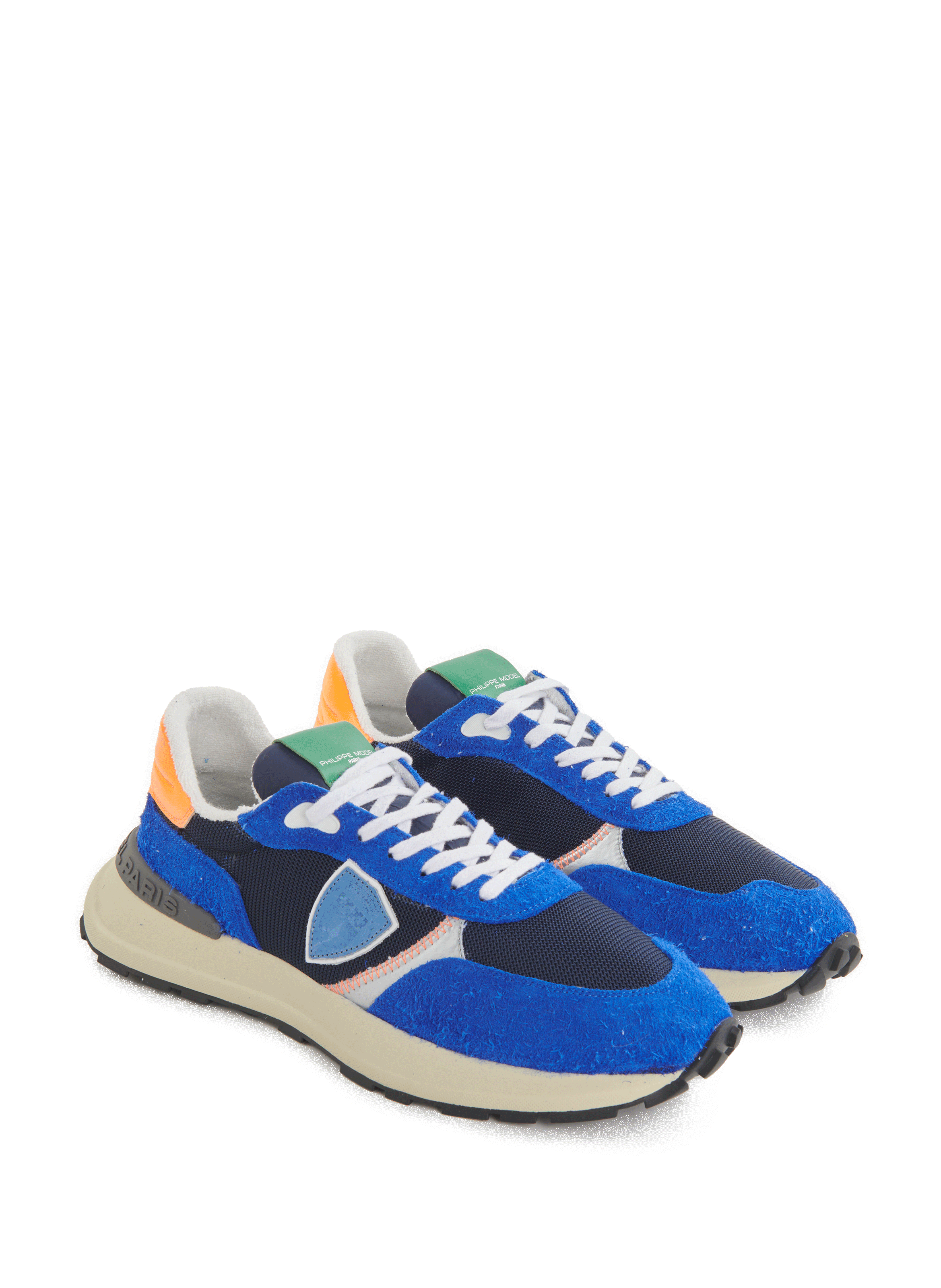 Baskets basses Antibes en cuir mélangé