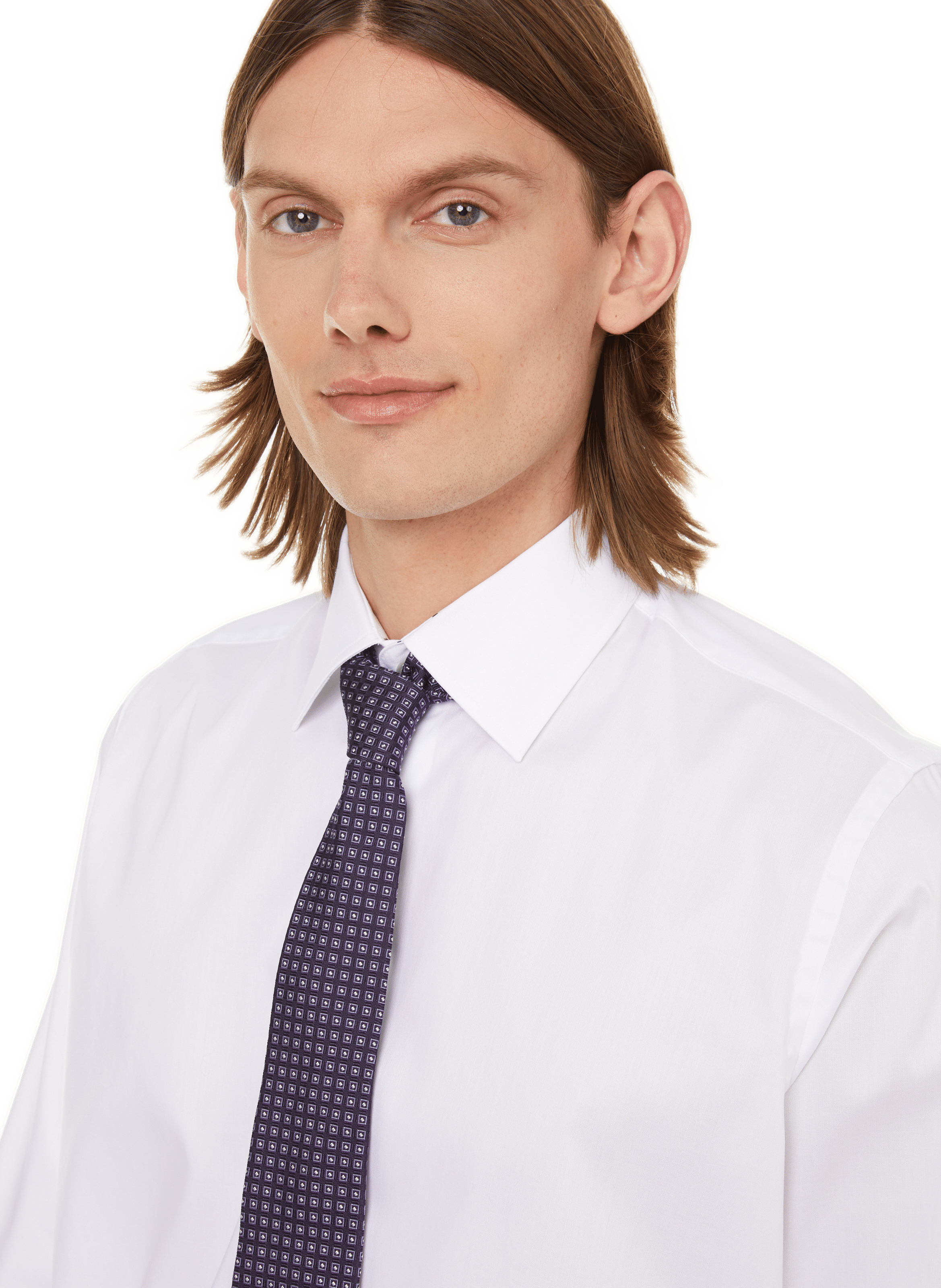 Cravate à motif carreaux ATELIER F&B Bleu