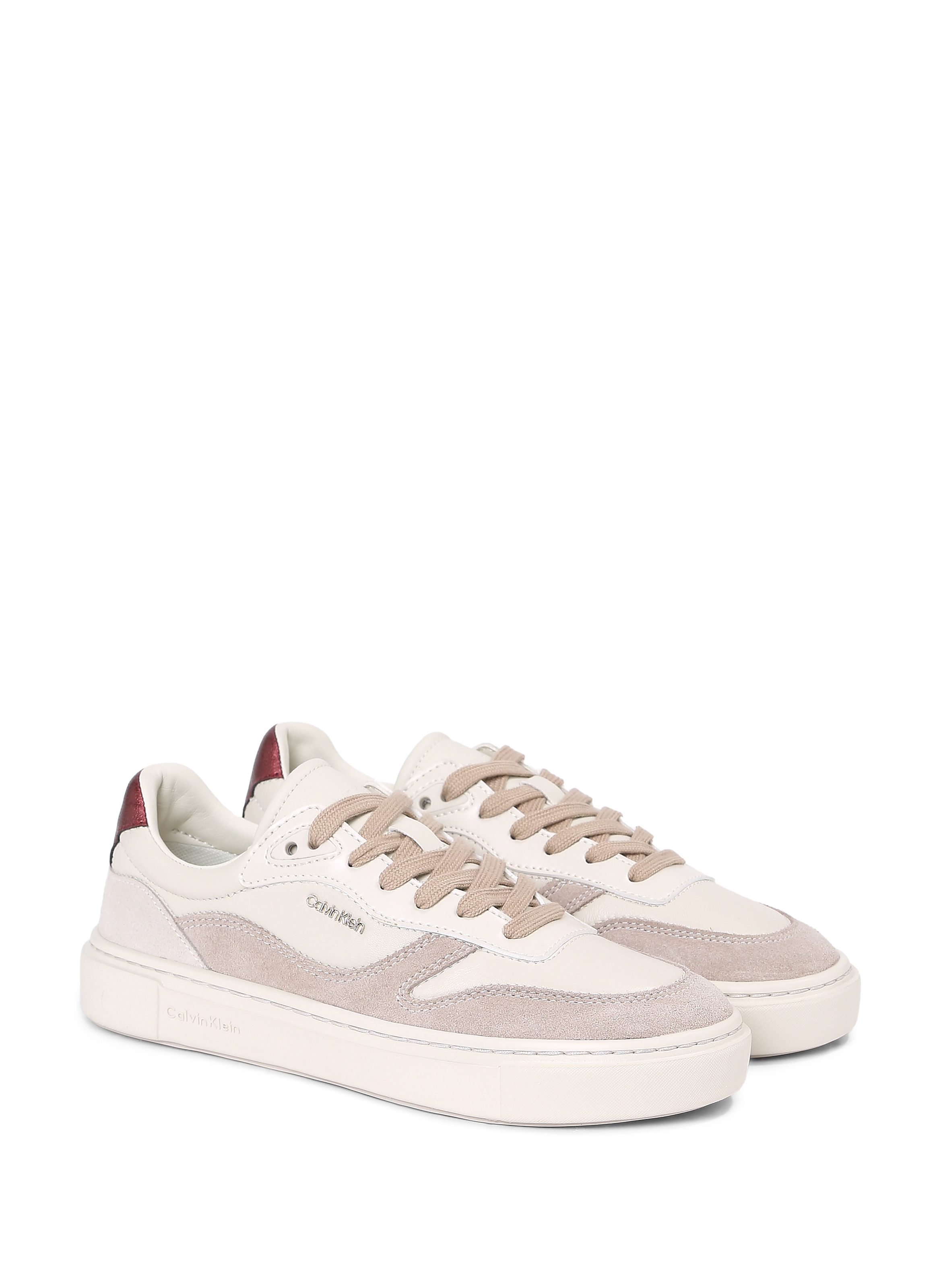 Leather sneakers CALVIN KLEIN Brown