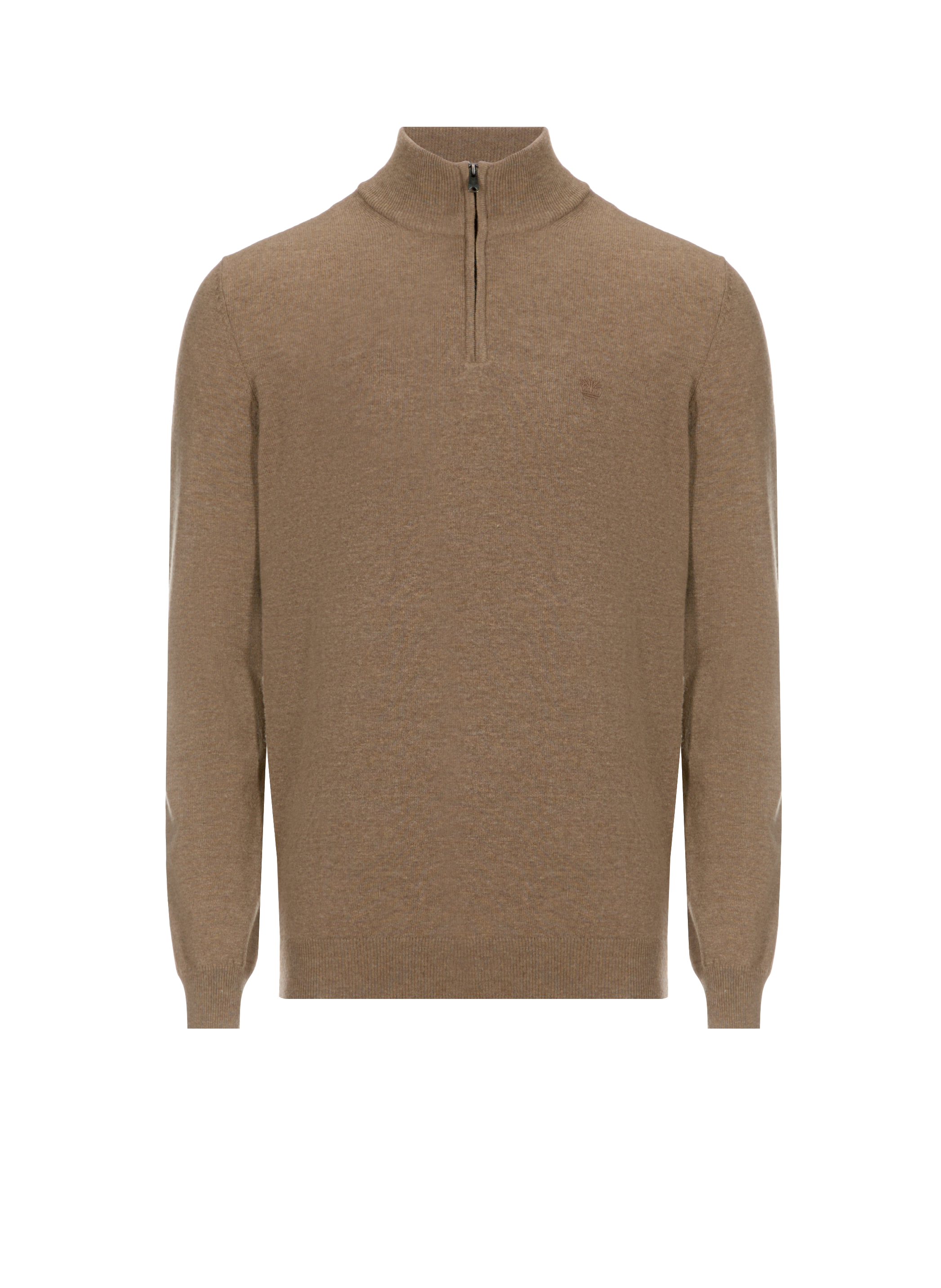 TIMBERLAND Pull à col zippé Marron