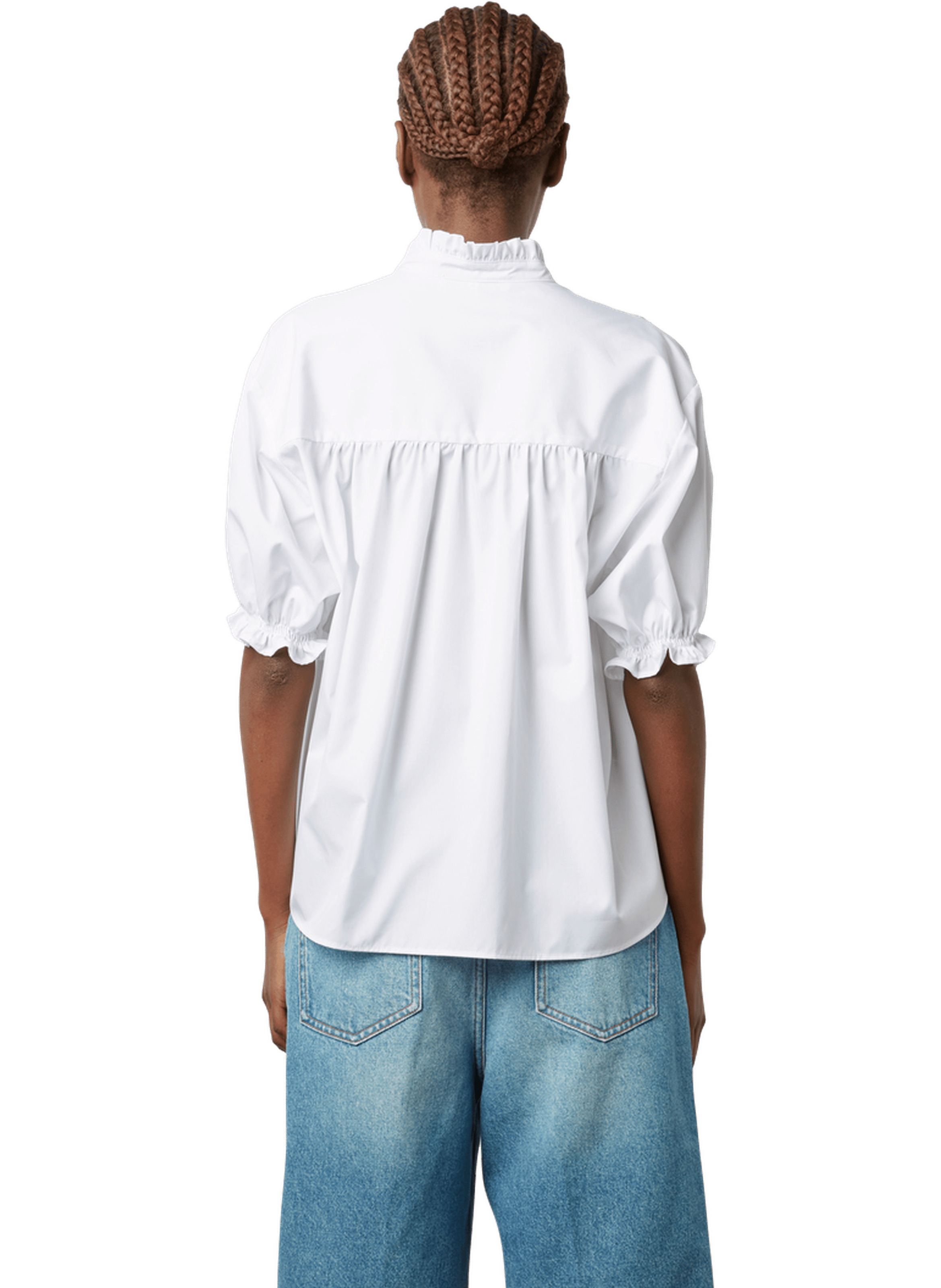 Blouse en popeline de coton - annyr GERARD DAREL Blanc