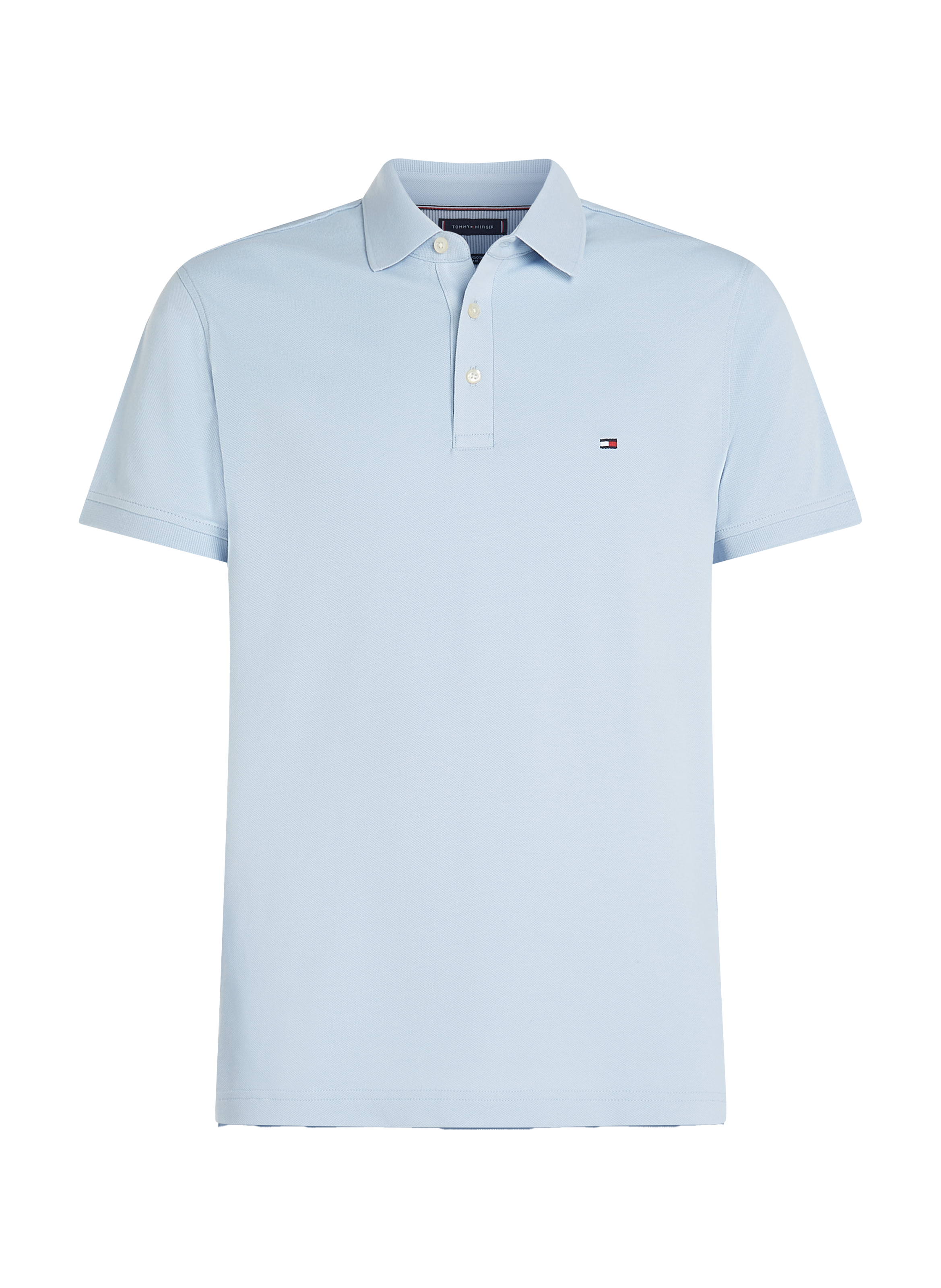 Cotton piqué polo shirt  Breezy blue