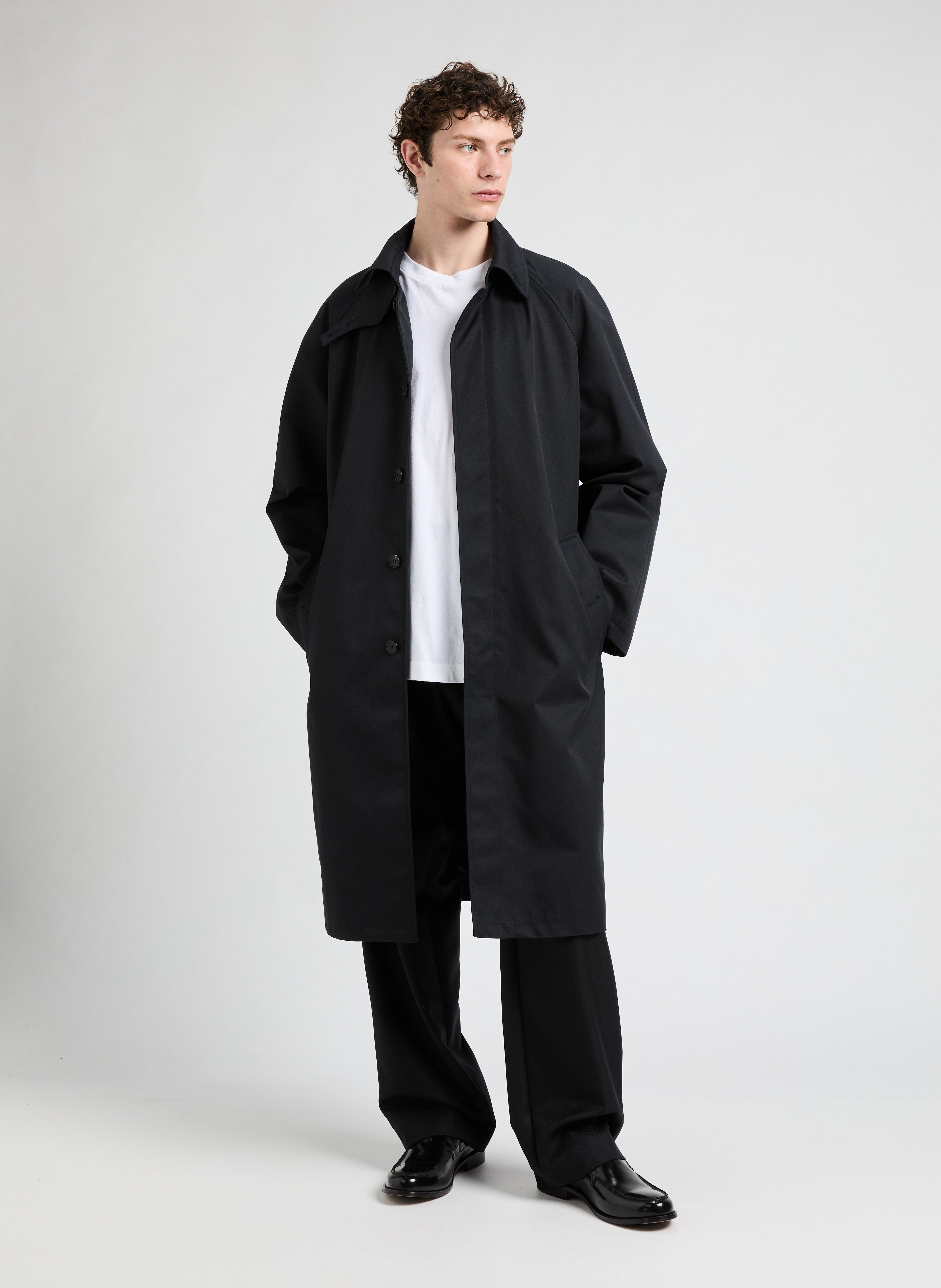 Fycle wool trousers SAISON 1865 Black