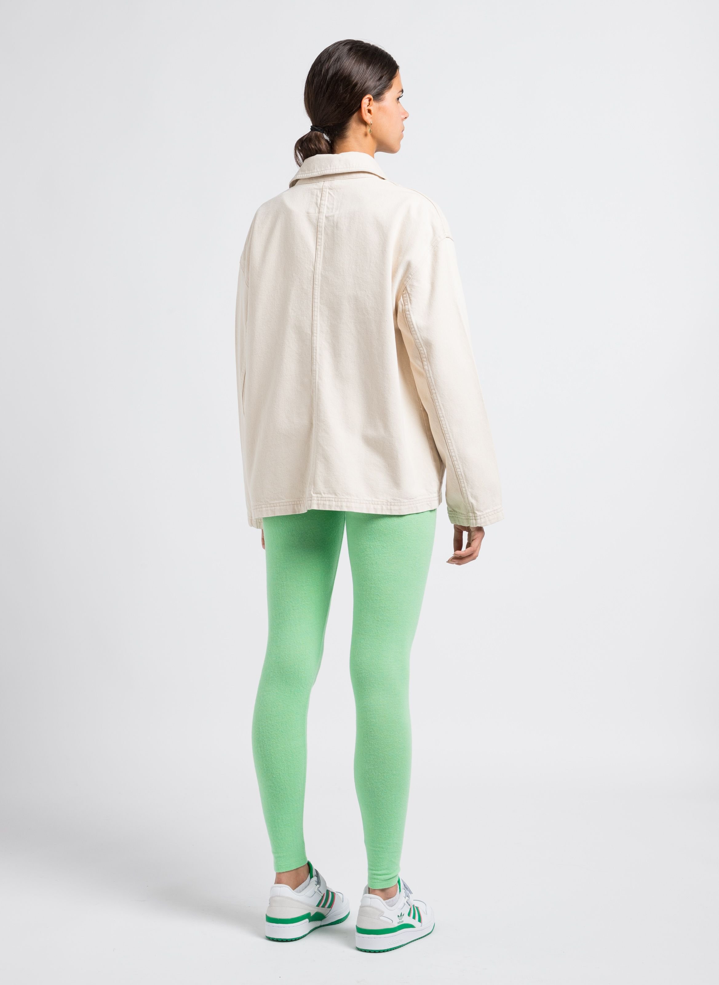 Sweat col bateau en coton bio et lin itonay AMERICAN VINTAGE Beige