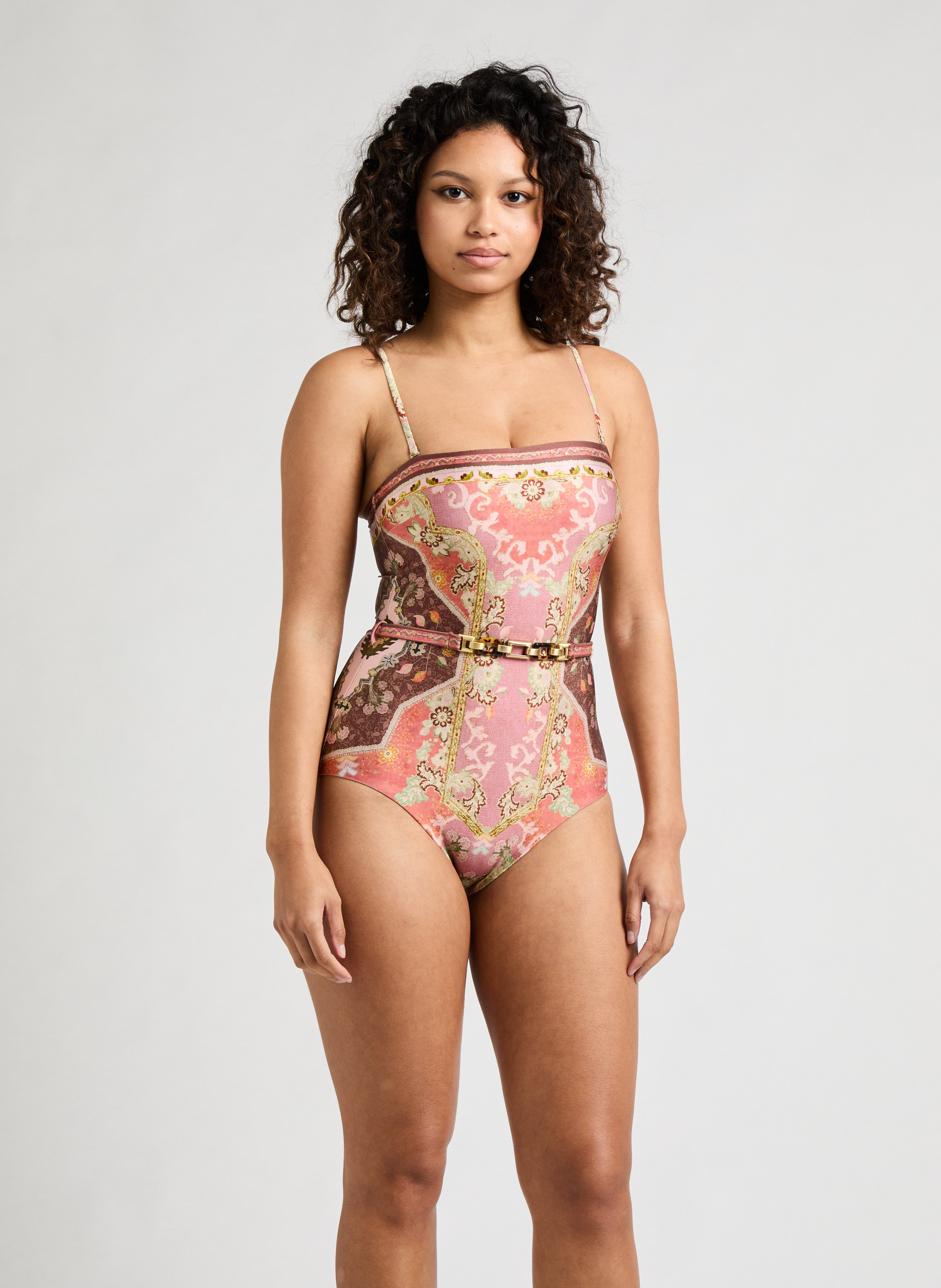 Maillot 1 pièce bandeau Wylie ZIMMERMANN Marron