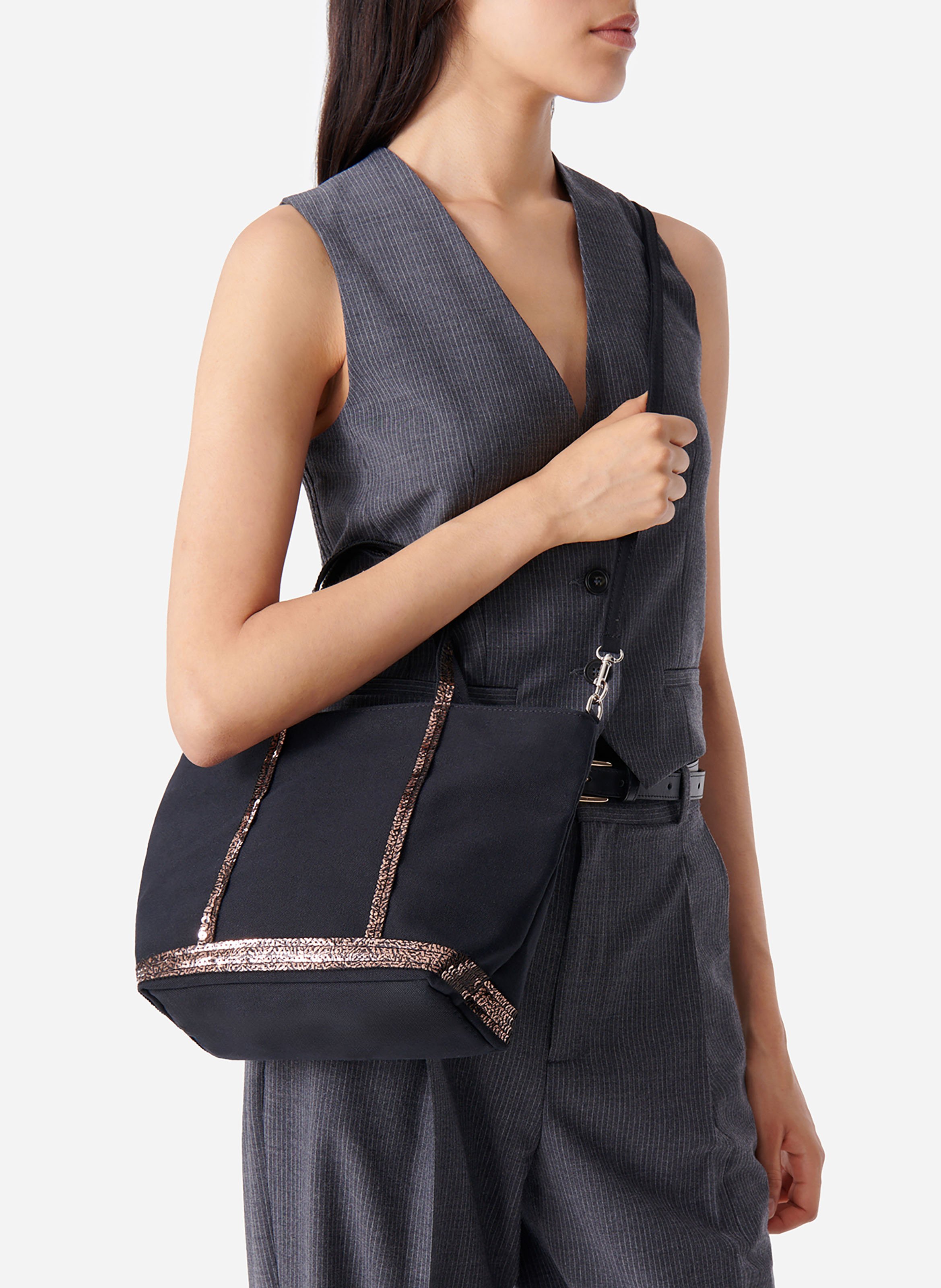 Cabas s zippé en toile VANESSA BRUNO Noir