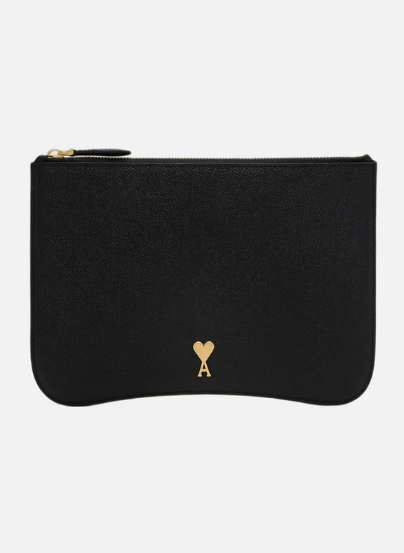 Pochette paris paris unisexe Noir by AMI PARIS AMI PARIS Pochette paris paris unisexe Noir
