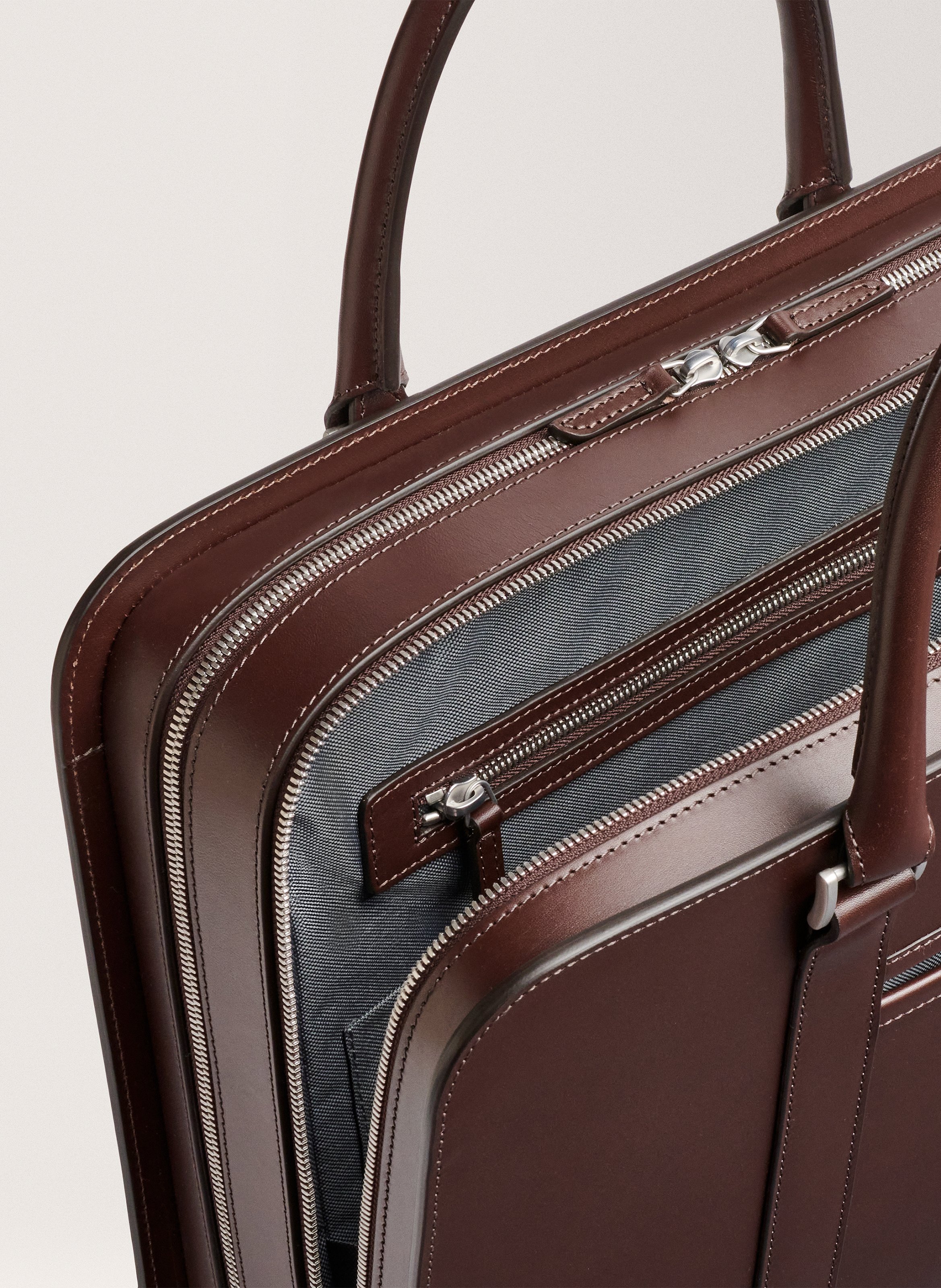 Porte-documents 'Palissy Double' en cuir vachetta CARL FRIEDRIK Marron