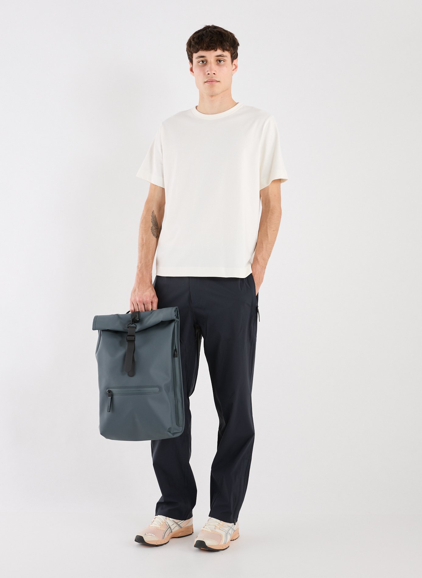 Sac à dos Rolltop RAINS Bleu