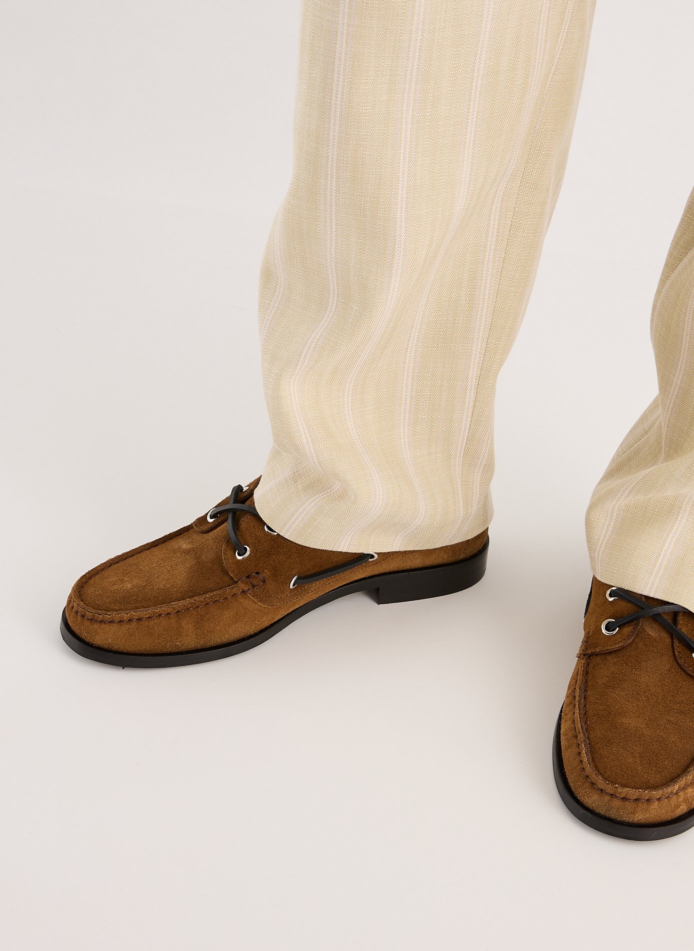 Mocassins à lacets en cuir Cassy AEYDE Marron