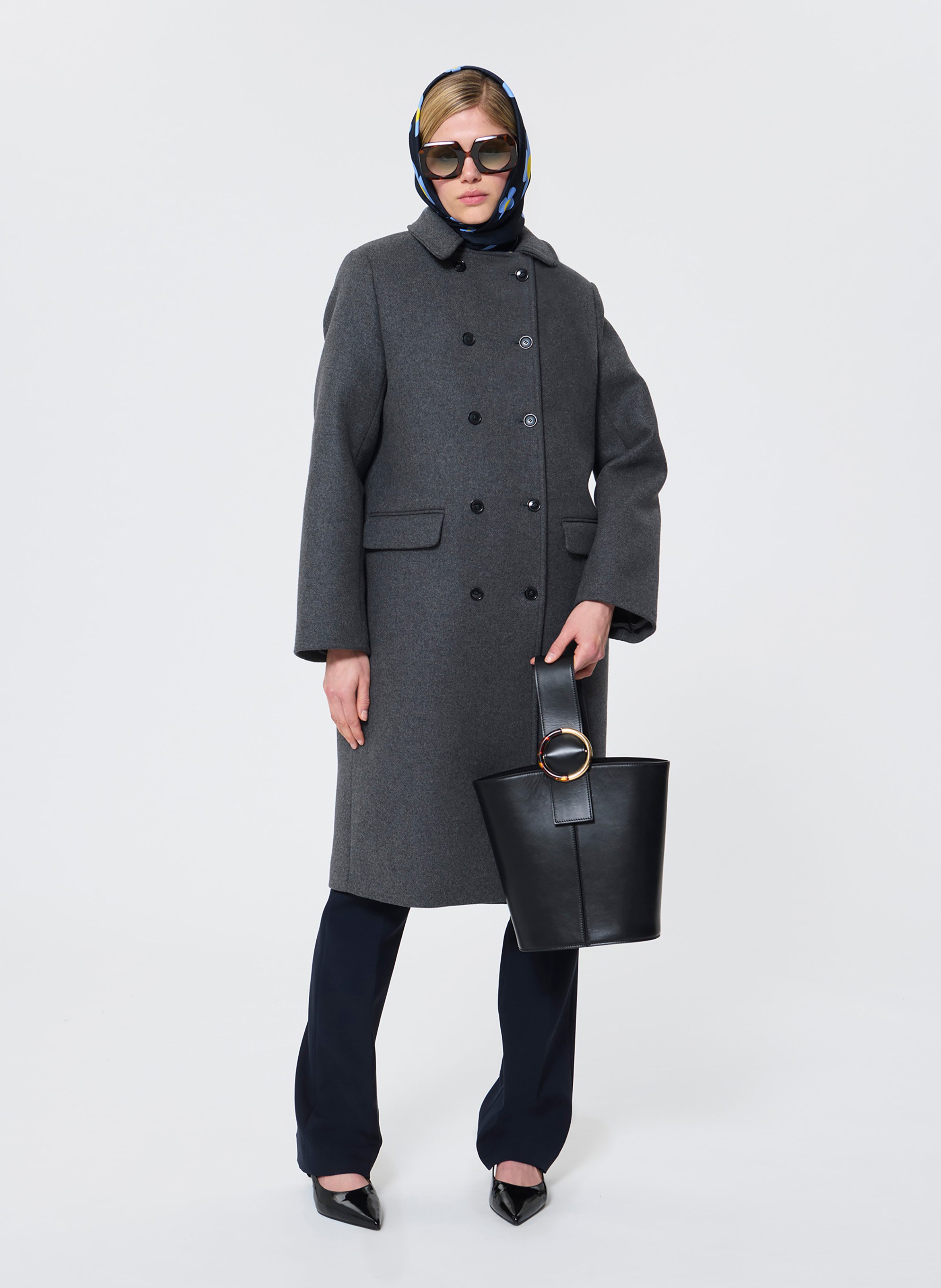 Manteau marguerite TARA JARMON Gris