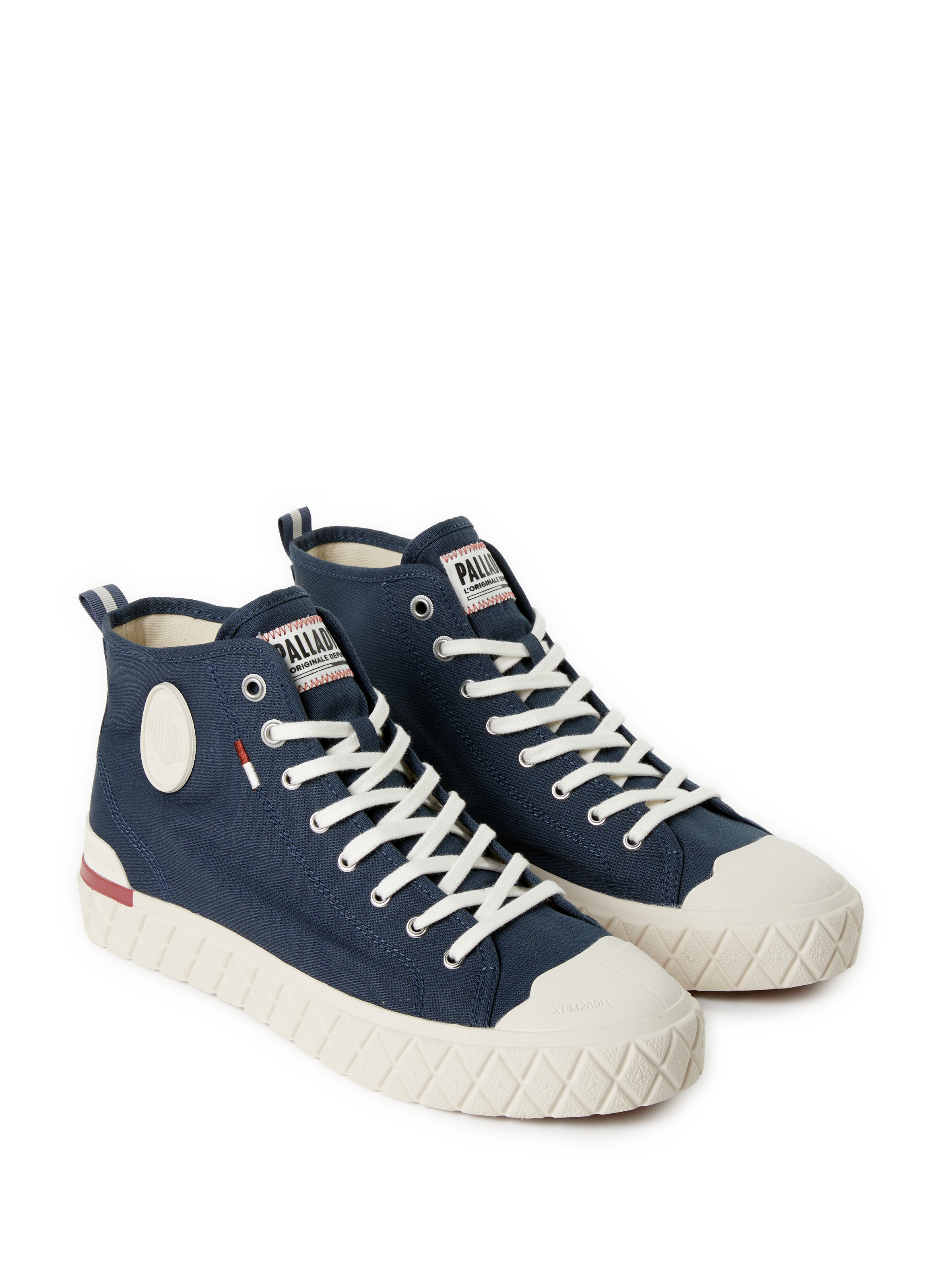 Cotton wedge sneakers PALLADIUM Blue