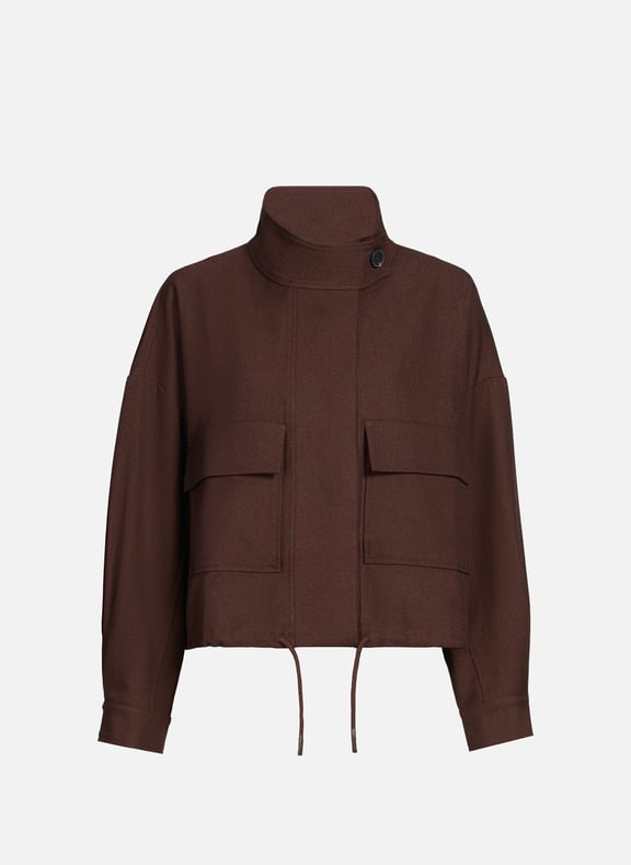 Oversized solid jacket Brown by SUNCOO SUNCOO Oversized solid jacket Brown