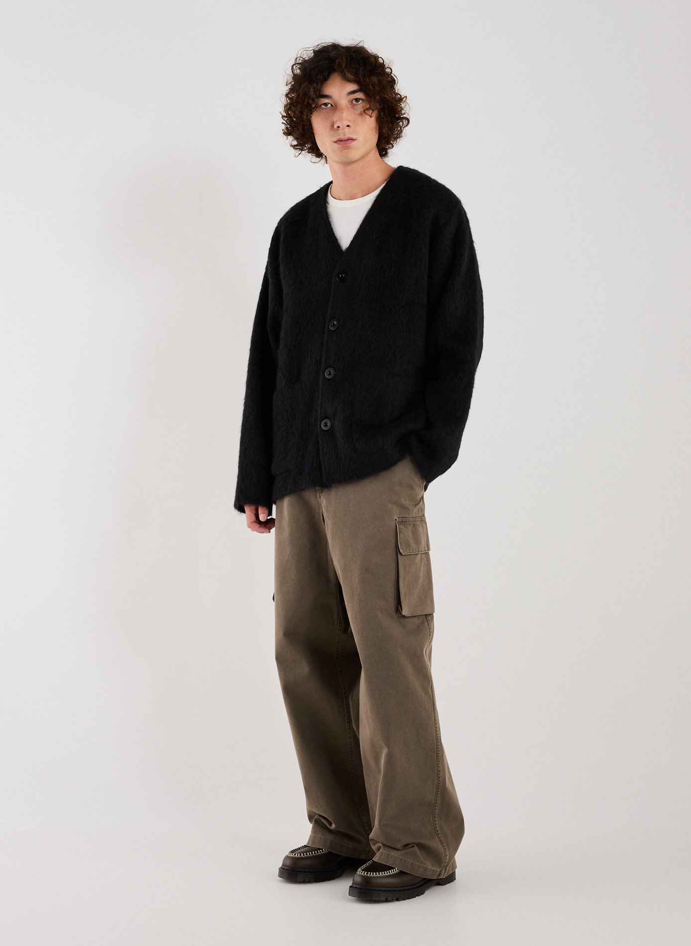 Cardigan duveteux OUR LEGACY Noir