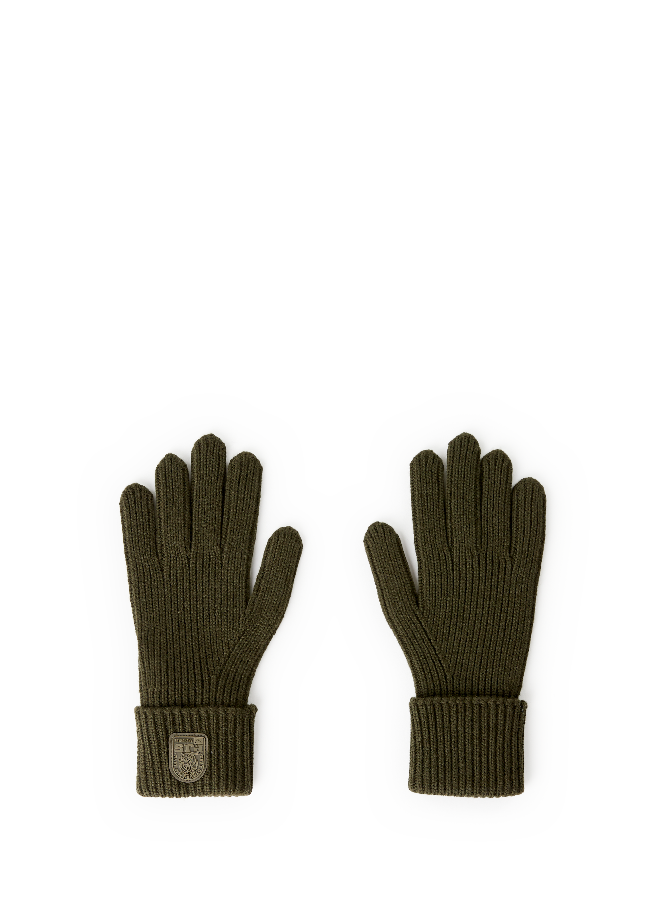 PARAJUMPERS Wool Gloves Khaki