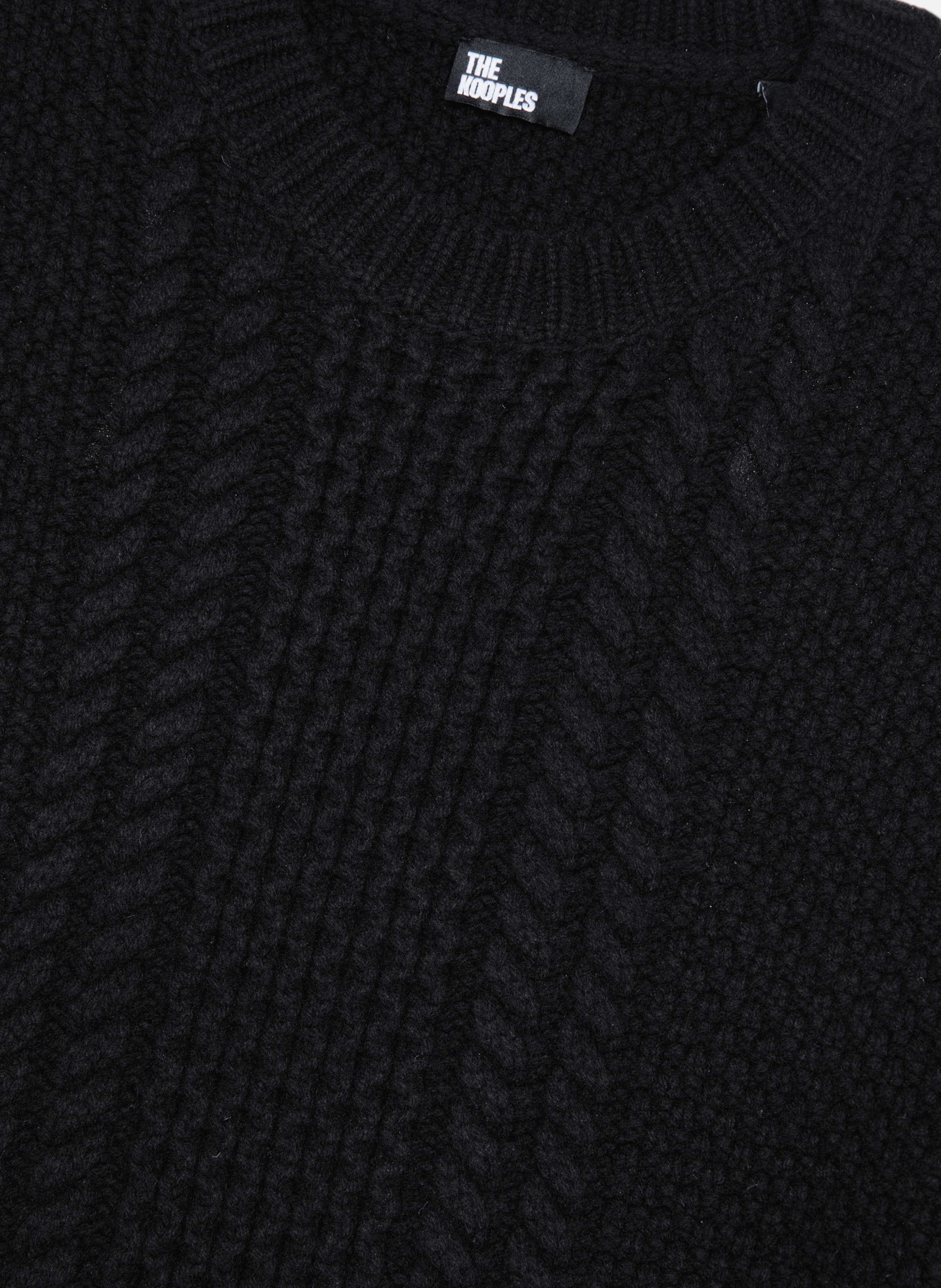 Pull torsadé en laine THE KOOPLES Noir