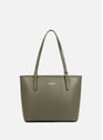 Sac cabas épaule - smooth | Kaki by LANCASTER LANCASTER Sac cabas épaule - smooth | Kaki