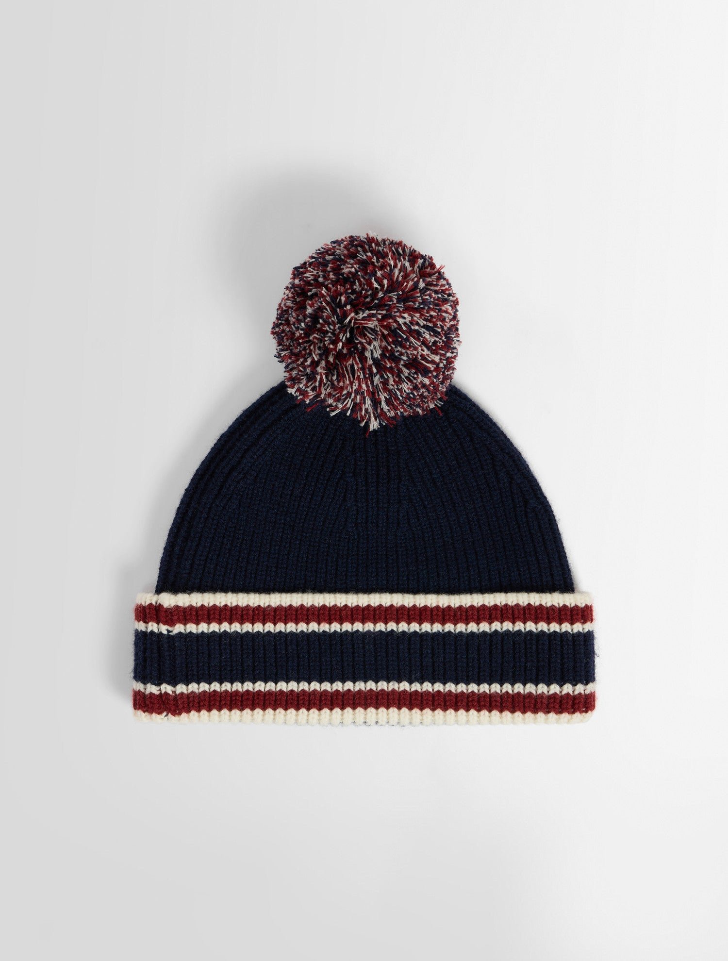 Bonnet pompon coupe regular FUSALP Bleu