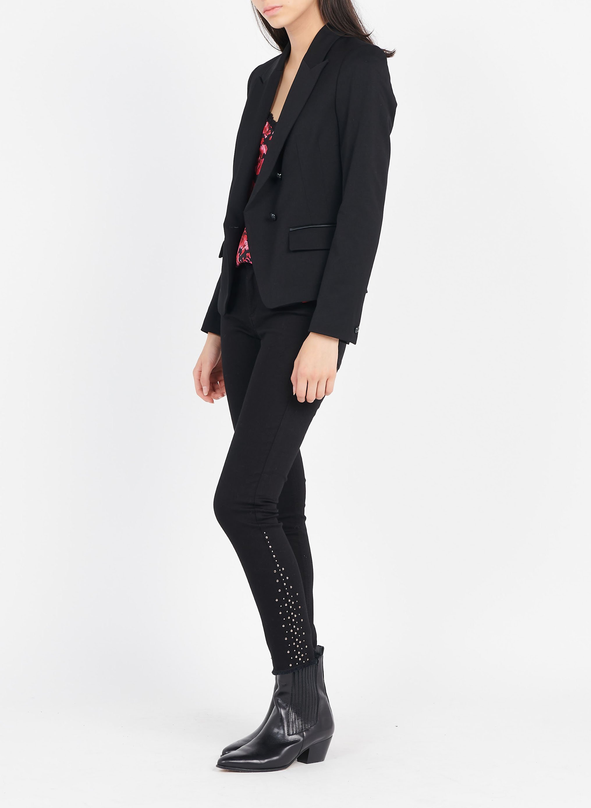 Veste croisée double boutonnage IKKS Noir