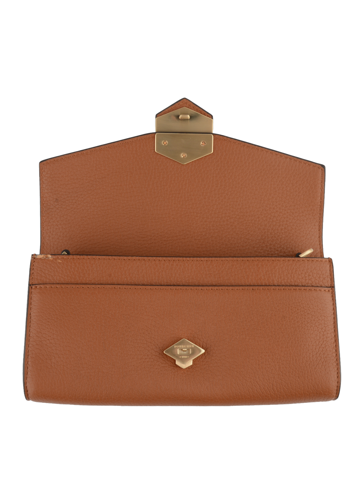 Sèvres | pochette en cuir de vachette POURCHET Marron