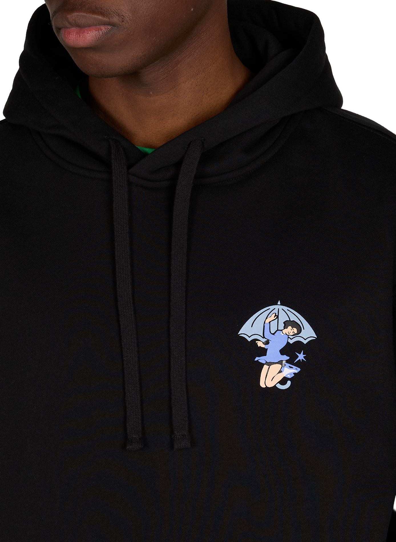 Hoodie en coton mélangé HELAS CAPS Noir