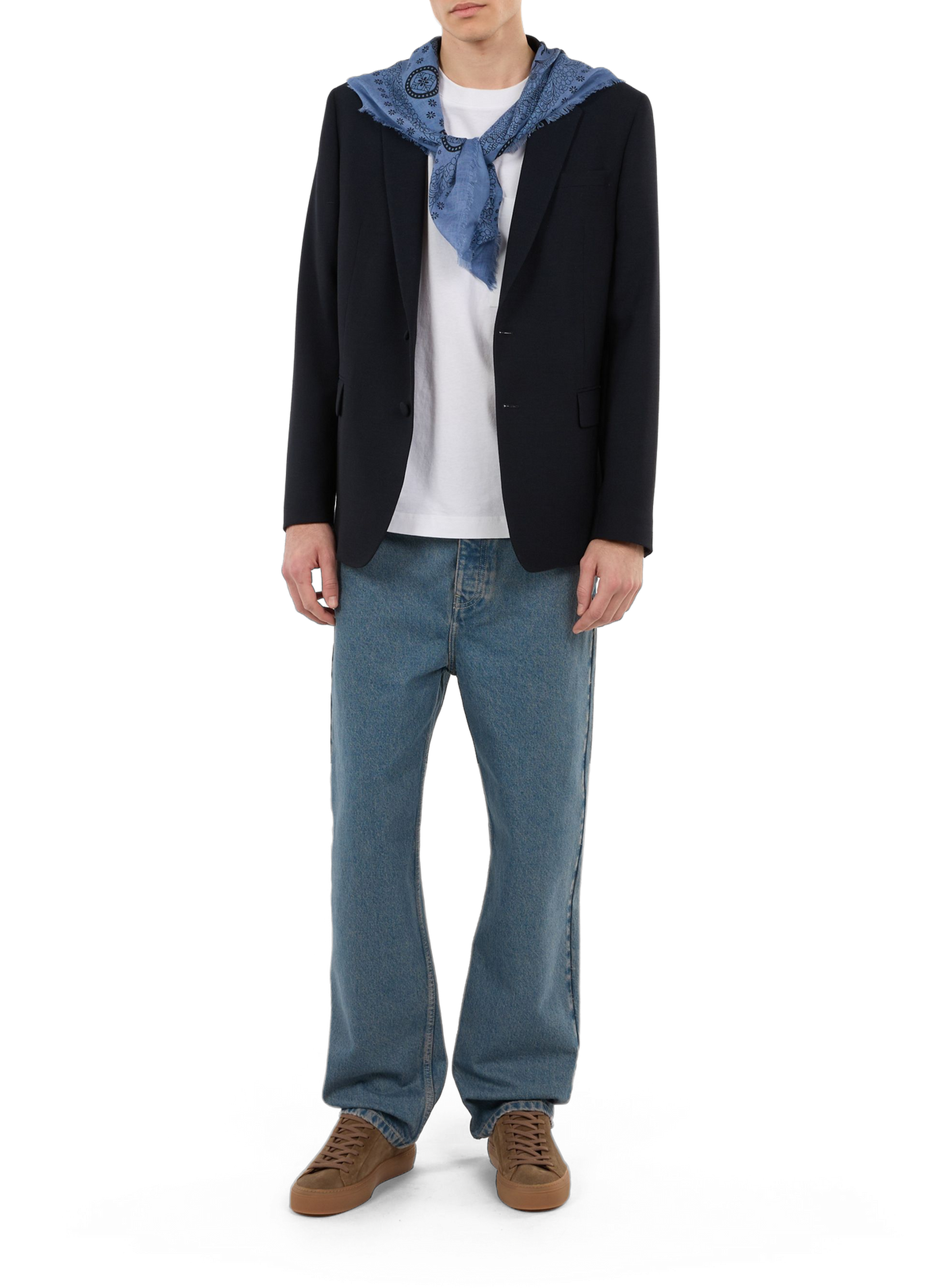 Veste de blazer DLazer en laine SAISON 1865 Bleu