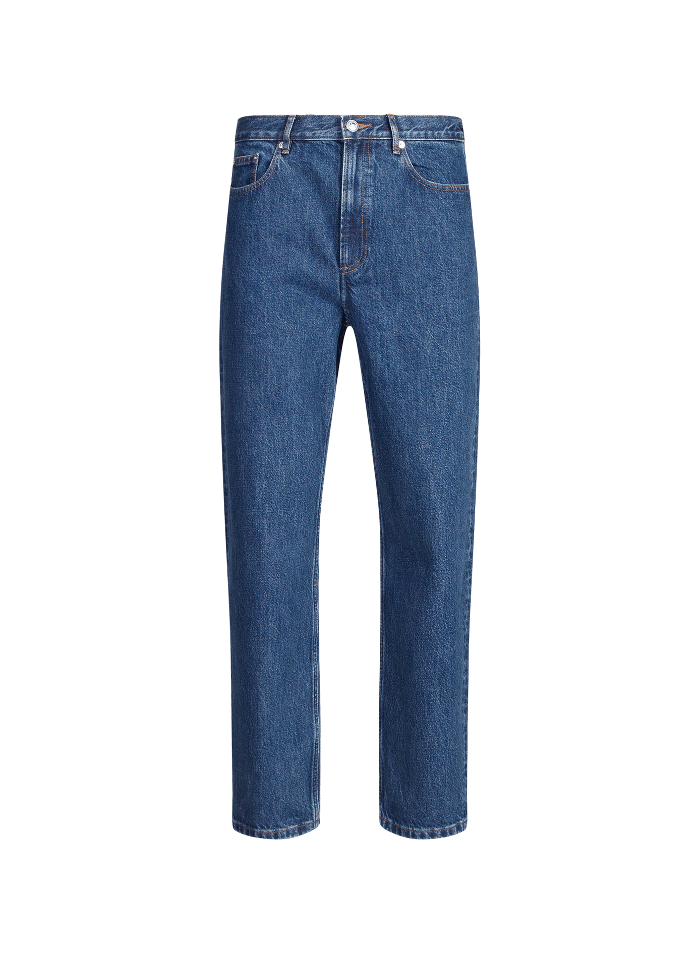 Jean droit Martin en coton A.P.C. Bleu