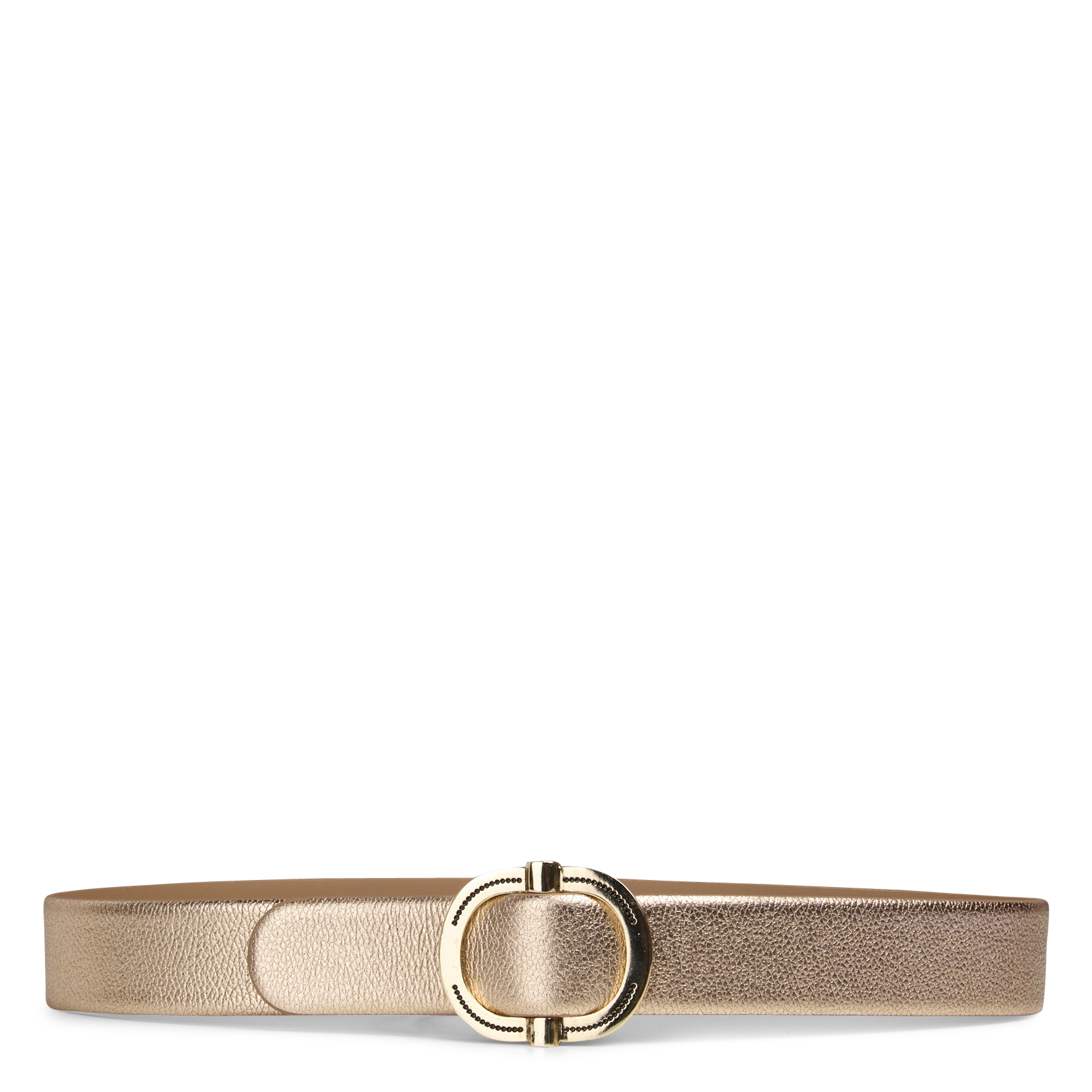 Ceinture unie à boucle en cuir elise MAISON 123 Doré