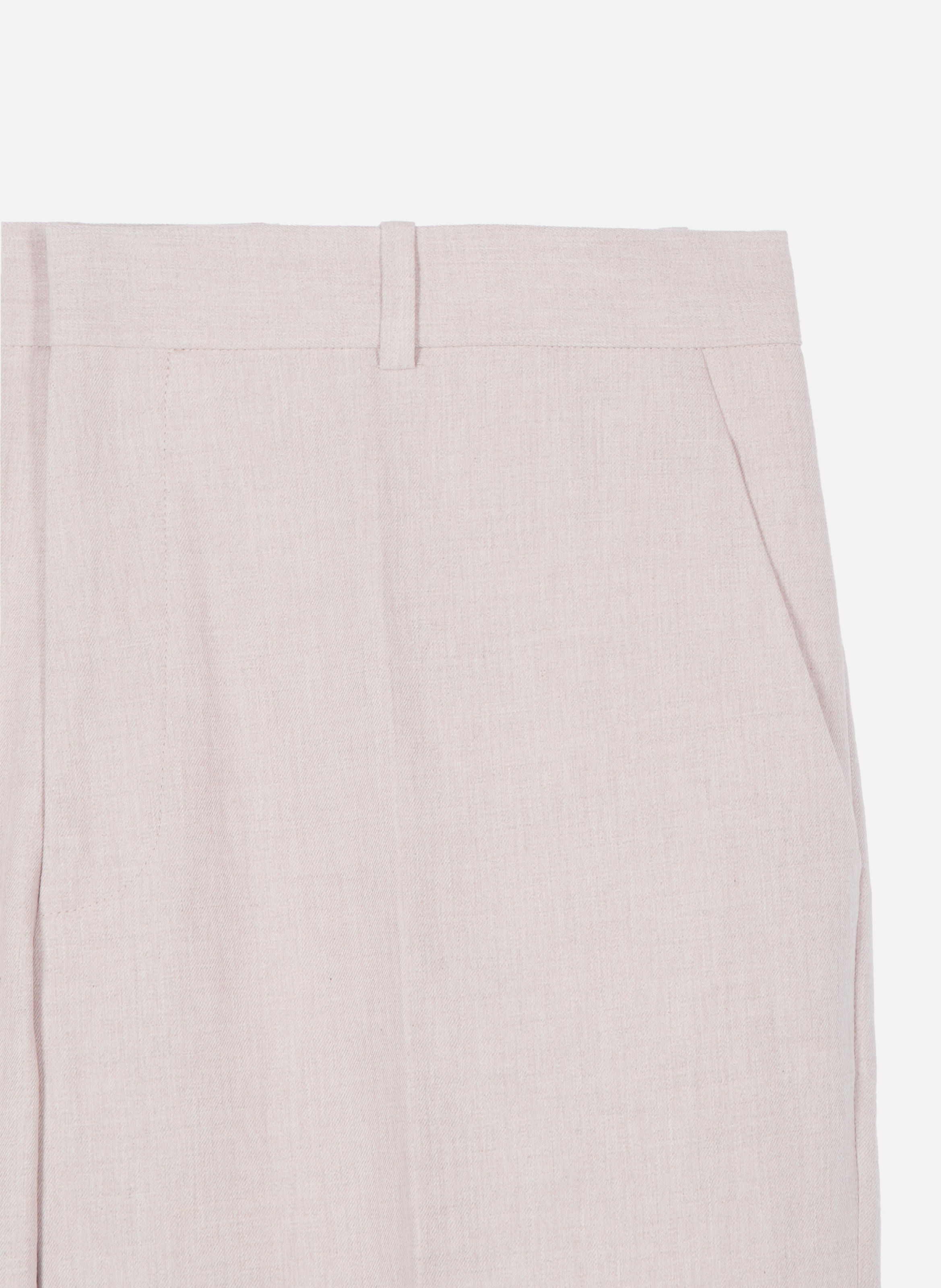 Pantalon de costume en coton lin THE KOOPLES Beige