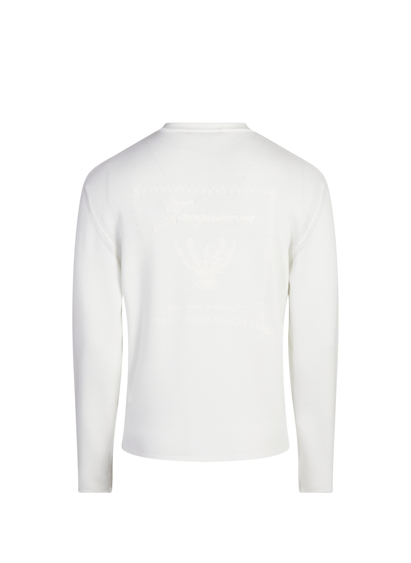La Maille Romarin en laine vierge et soie JACQUEMUS Blanc
