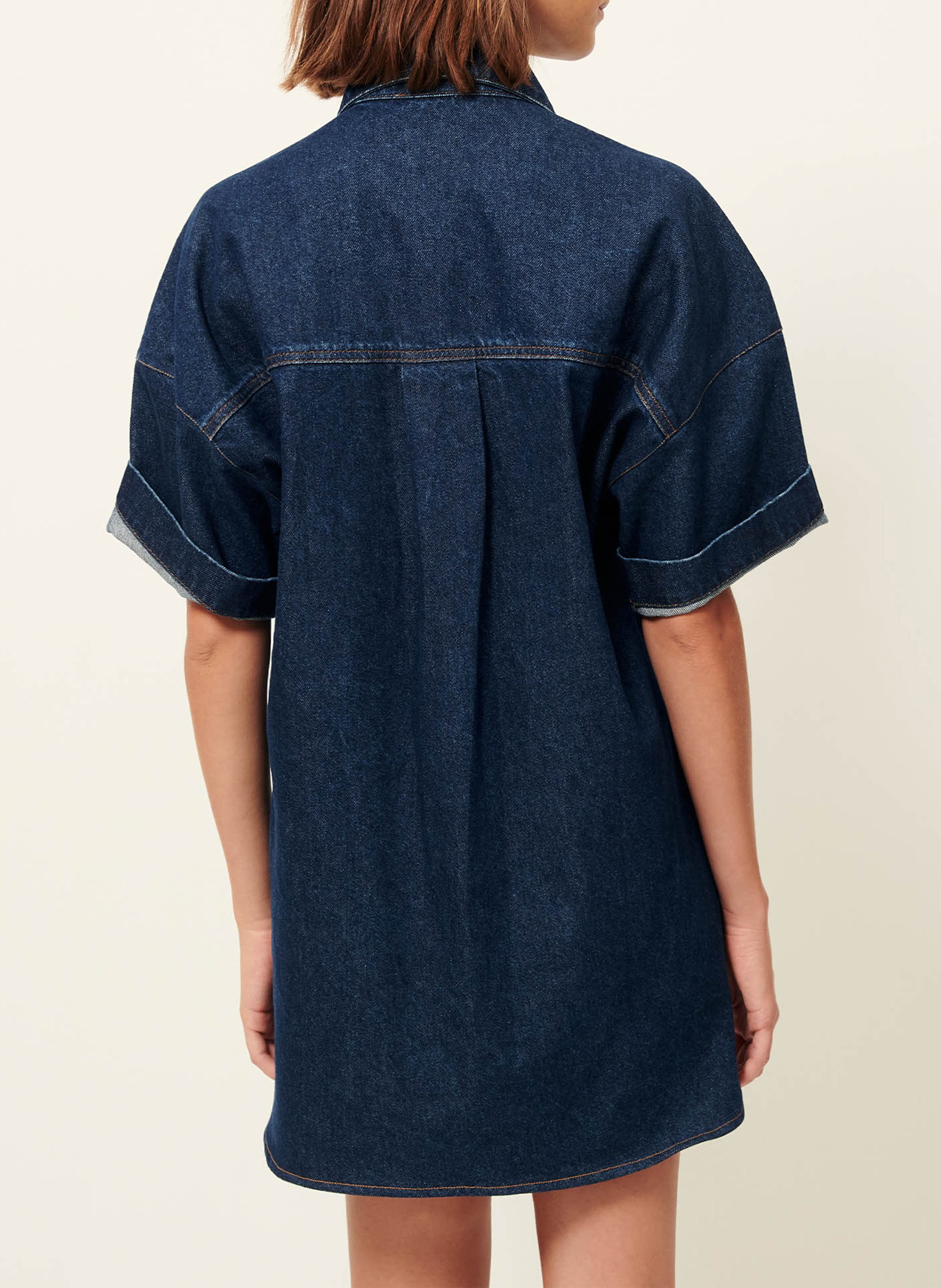 Robe courte ample en jean nimaya SESSUN Bleu