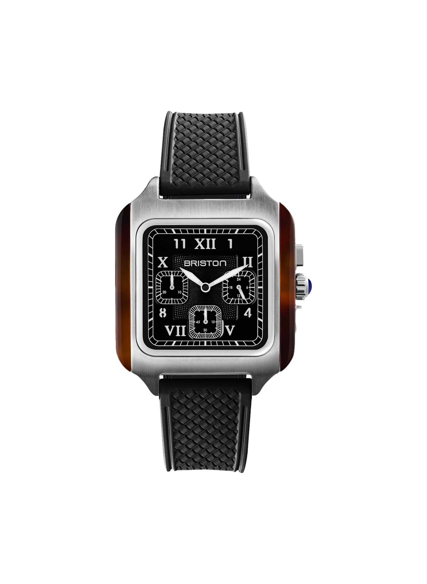 Montre Streamliner Kennedy en caoutchouc BRISTON Noir