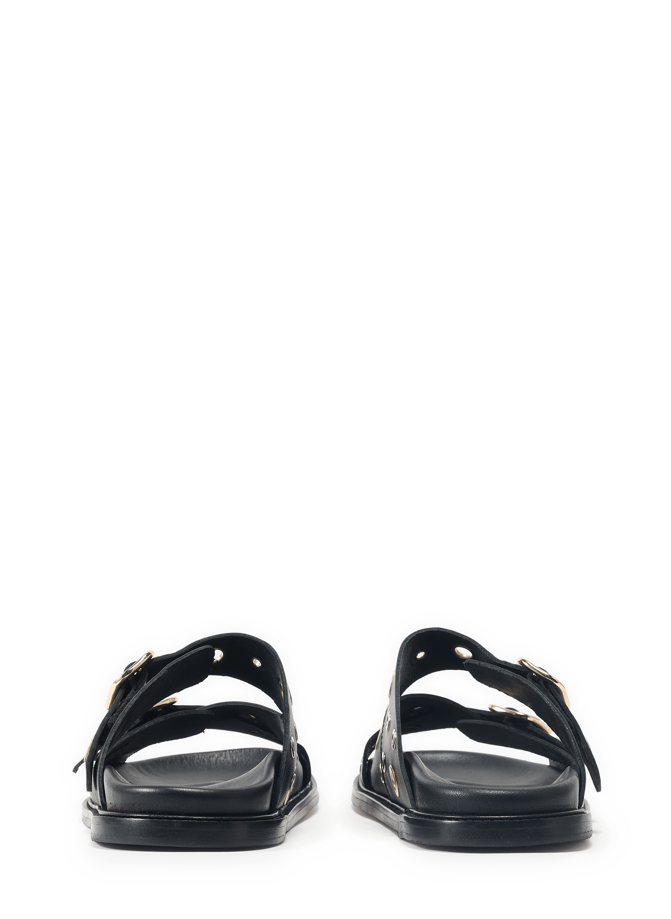 Sandales Karine en cuir MAISON TOUFET Noir