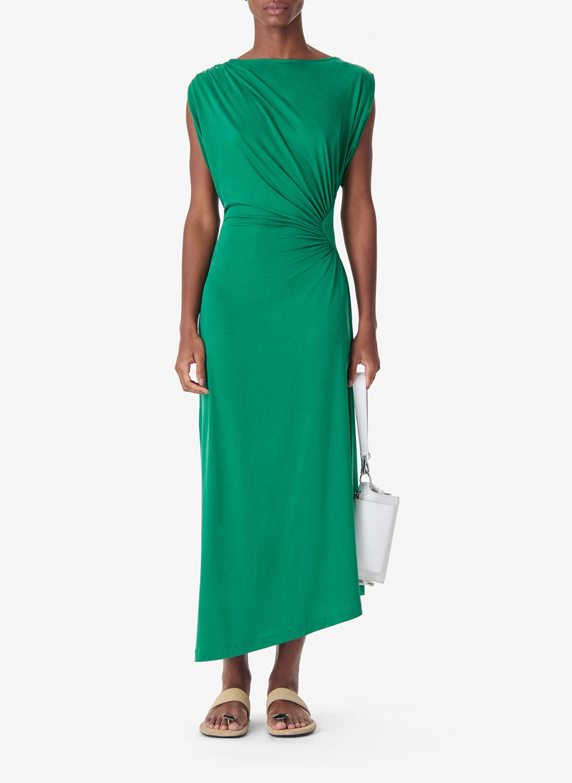 Robe longue col rond eoane IRO Vert