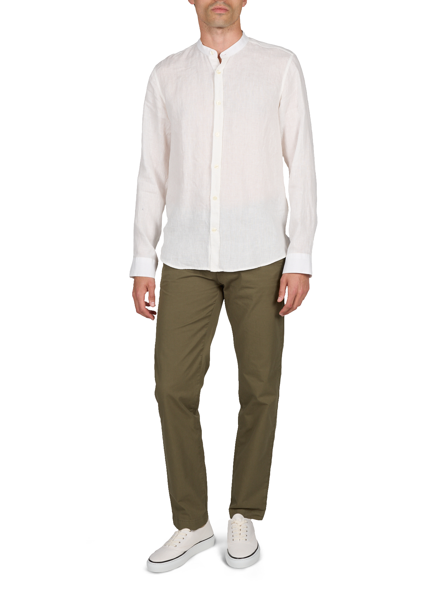 Round neck linen shirt LAFAURIE Beige