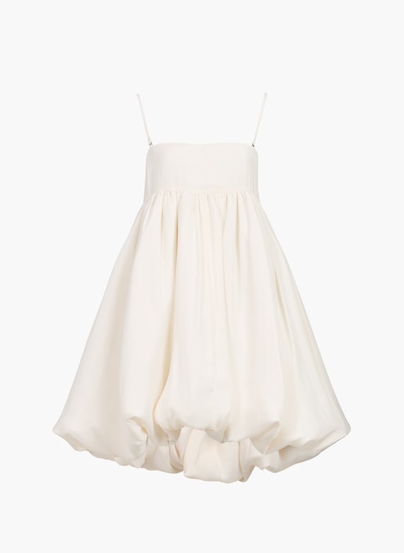 Bouffant strapless dress with removable straps White Rotate - Women | Printemps Bouffant strapless dress with removable straps White Rotate - Women | Printemps